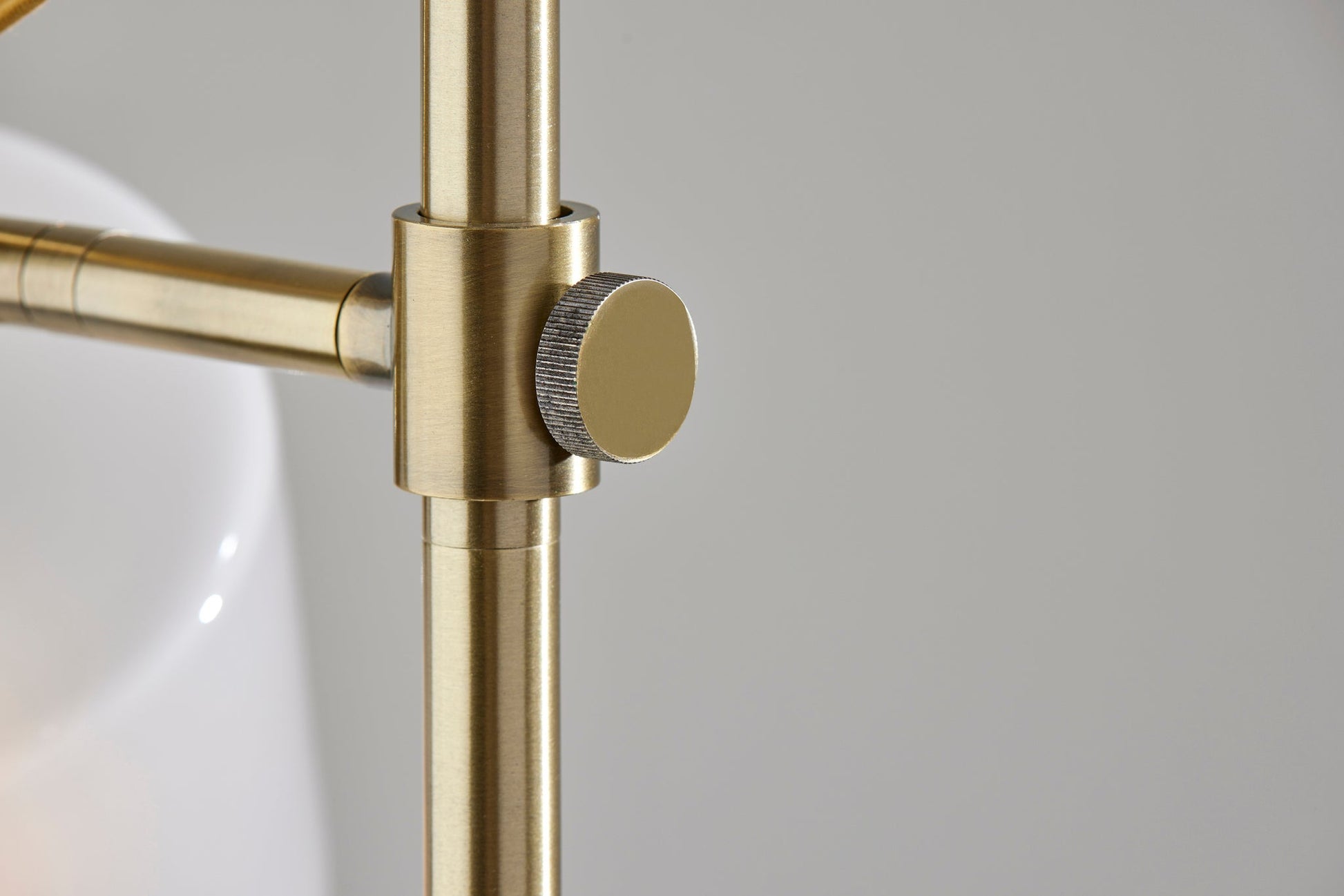 Rhodes Floor Lamp - Antique Brass 56"-Lighting-DECOROLALA