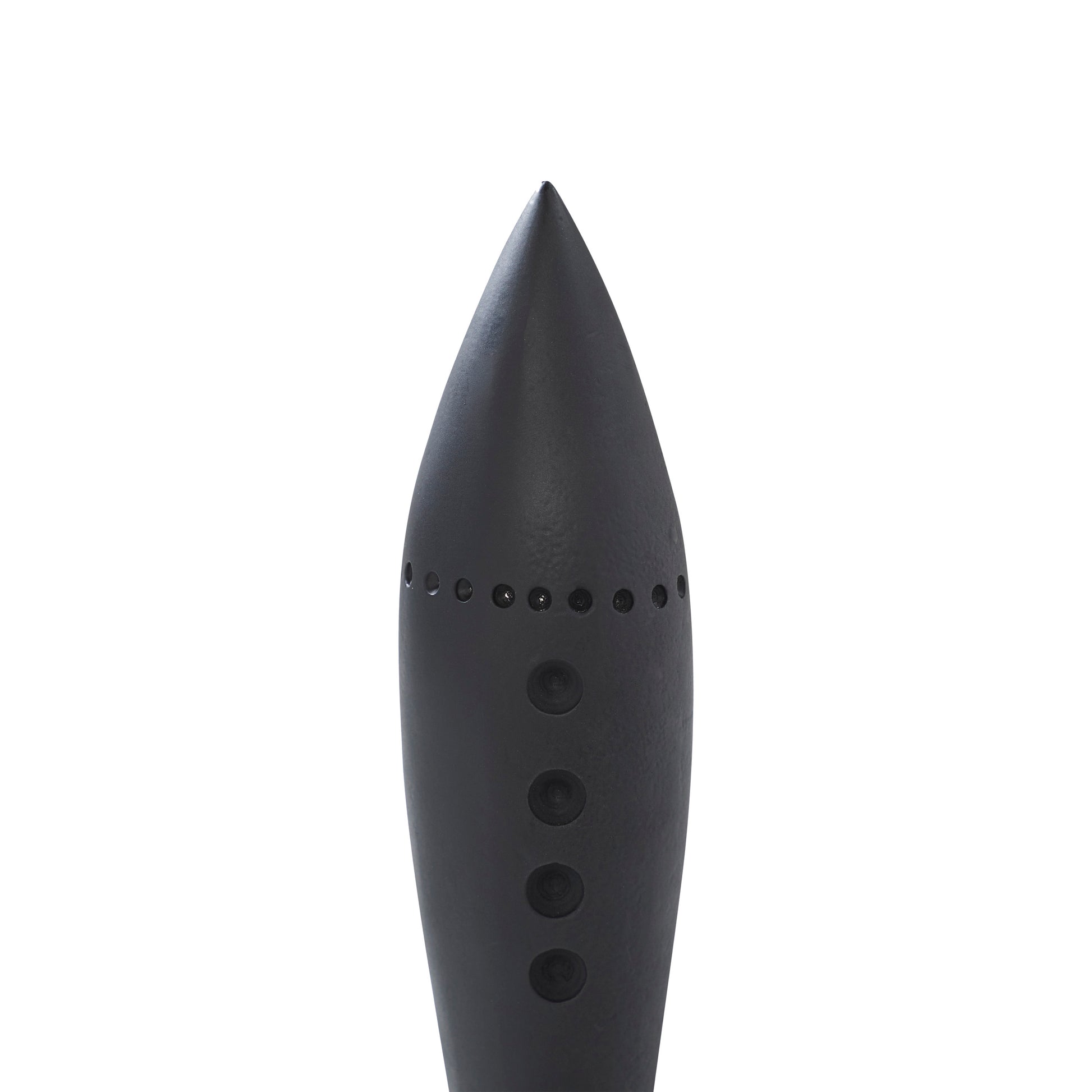 Rhodes Indoor Cast Aluminum Statue, Matte Black-Statue-DECOROLALA