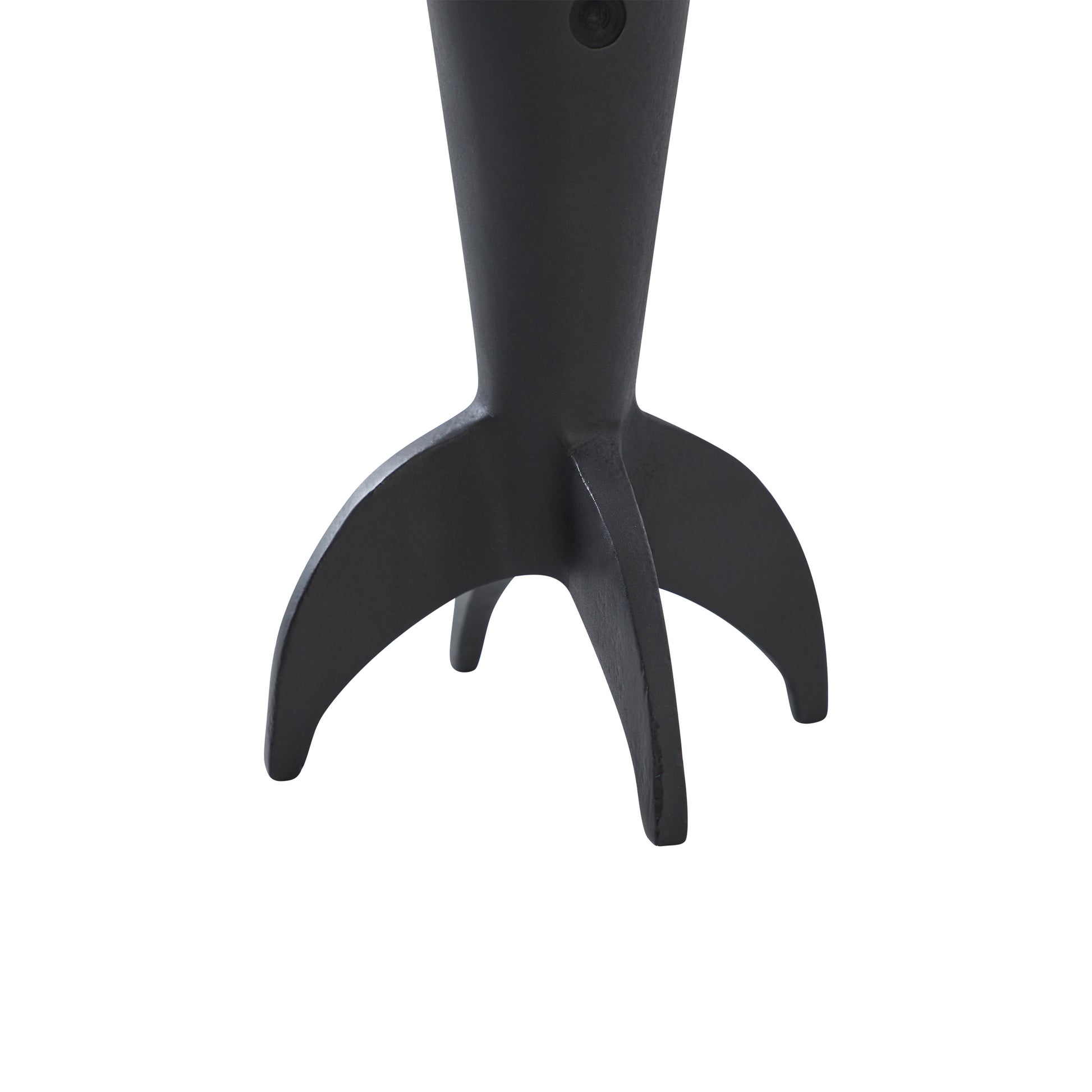 Rhodes Indoor Cast Aluminum Statue, Matte Black-Statue-DECOROLALA