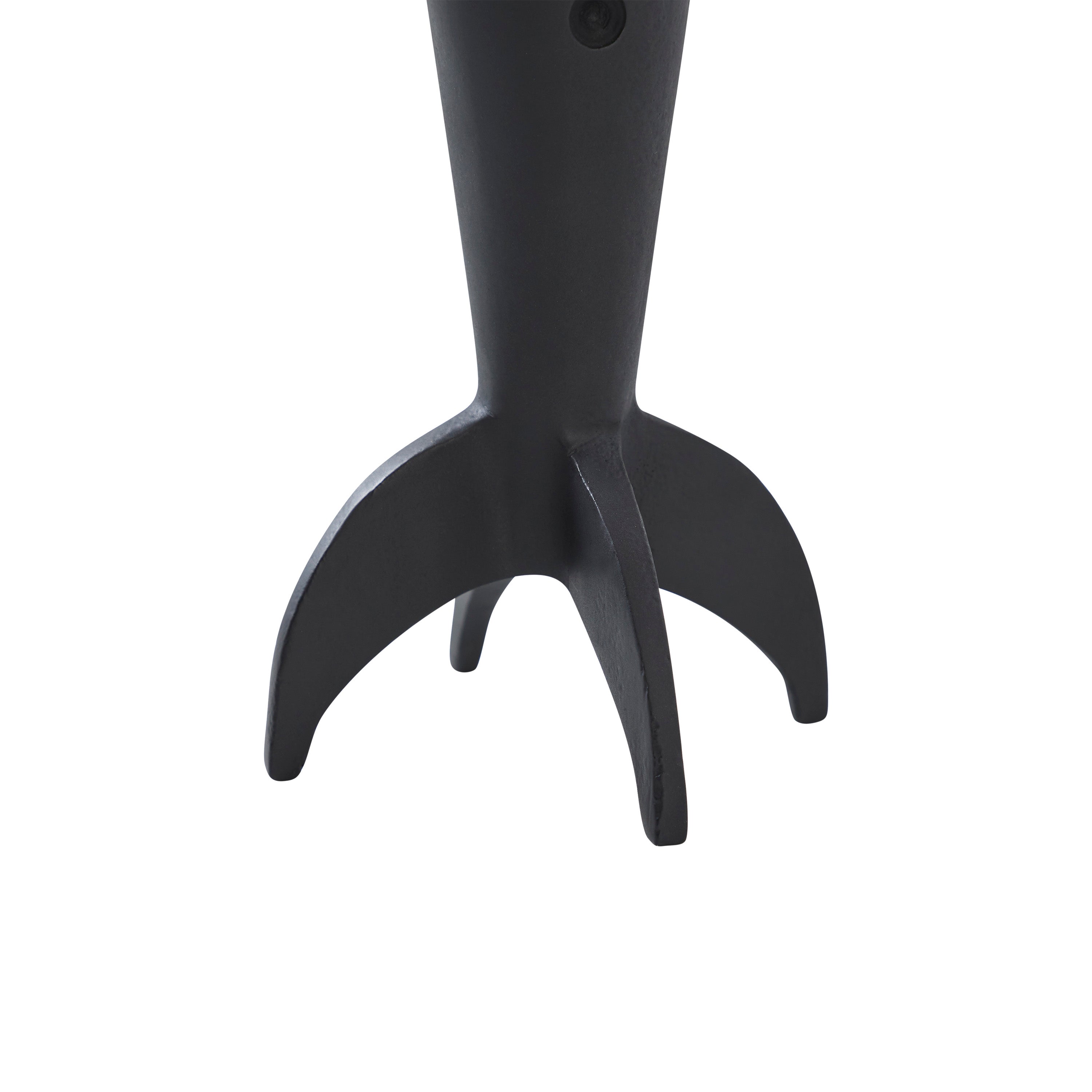 Rhodes Indoor Cast Aluminum Statue, Matte Black-Statue-DECOROLALA