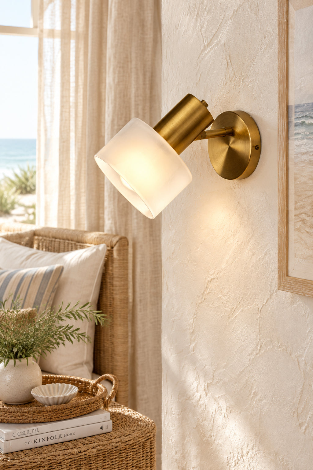 Rhodes Wall Lamp - Antique Brass-Lighting-DECOROLALA