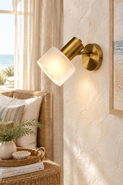 Rhodes Wall Lamp - Antique Brass-Lighting-DECOROLALA