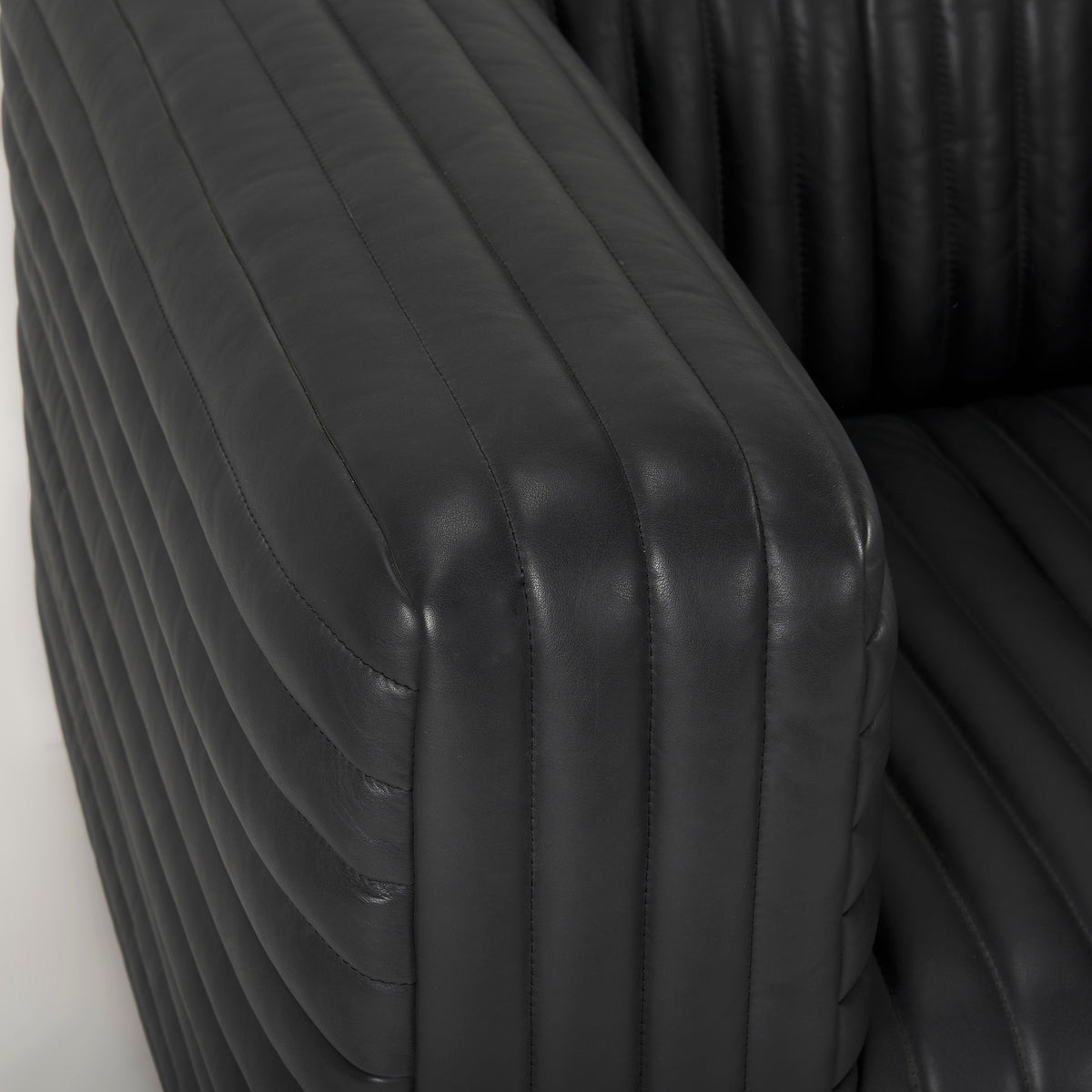Ricciardo Cognac Leather Upholstered Arm Chair-Chairs-DECOROLALA