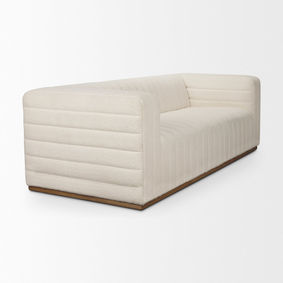 Ricciardo Cream Boucle 3-Seater Sofa-Sofa & Sectionals-DECOROLALA