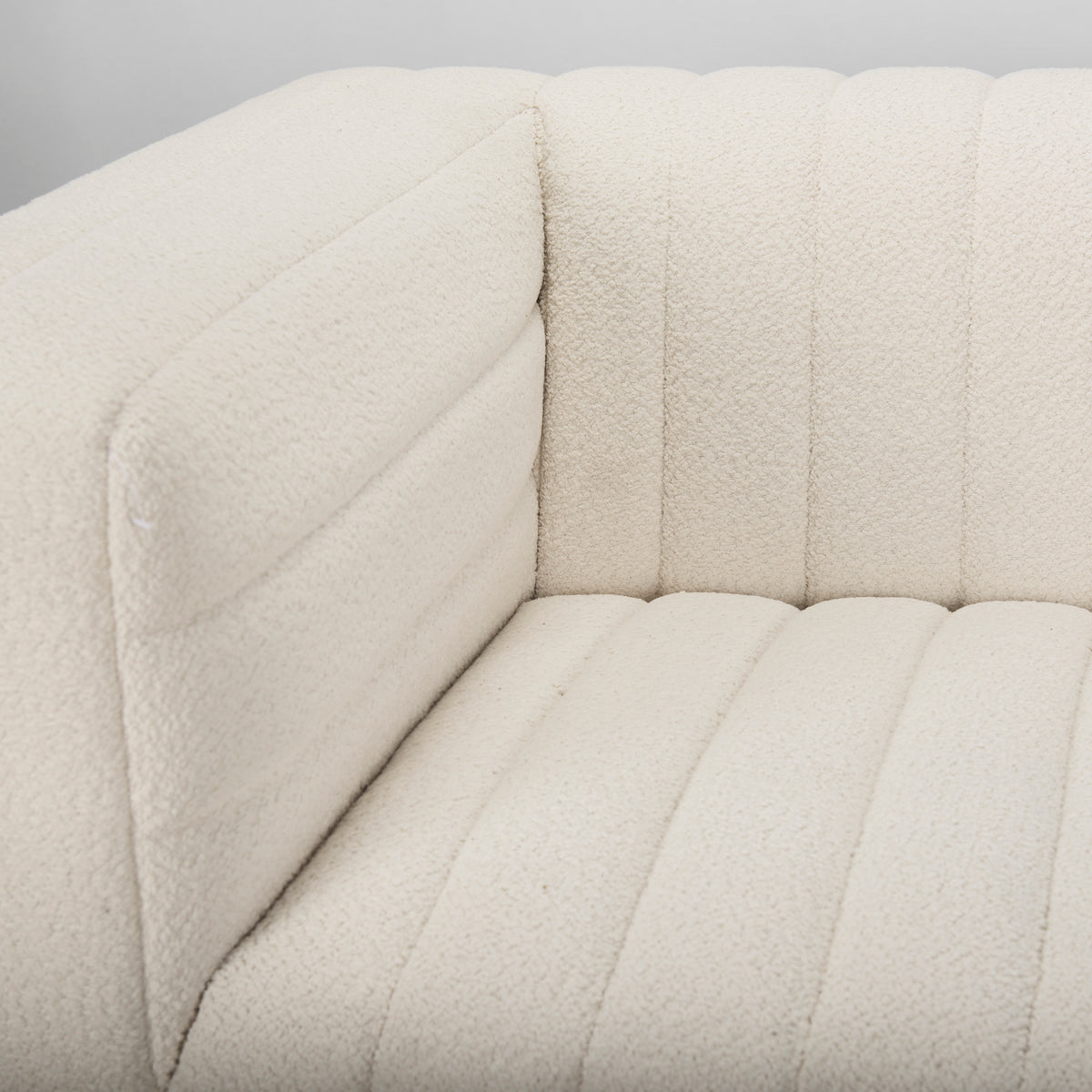 Ricciardo Cream Boucle 3-Seater Sofa-Sofa & Sectionals-DECOROLALA