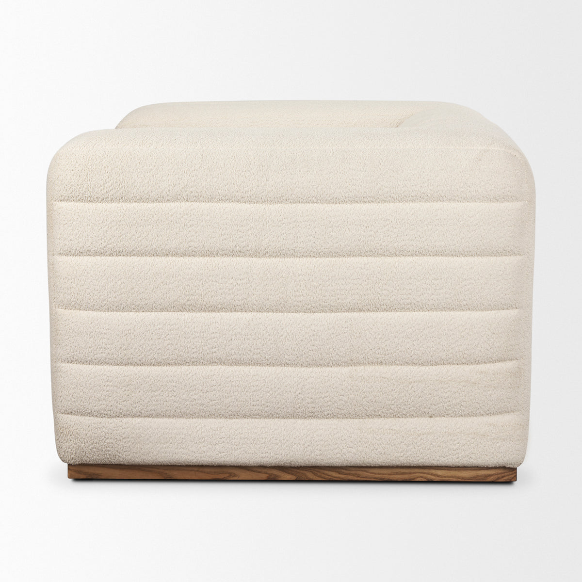 Ricciardo Cream Boucle Upholstered Arm Chair-Chairs-DECOROLALA