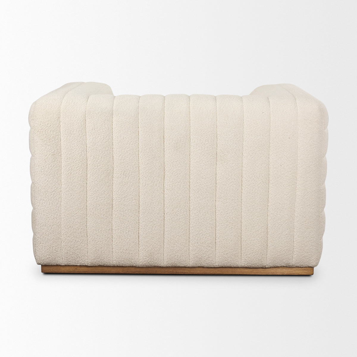 Ricciardo Cream Boucle Upholstered Arm Chair-Chairs-DECOROLALA