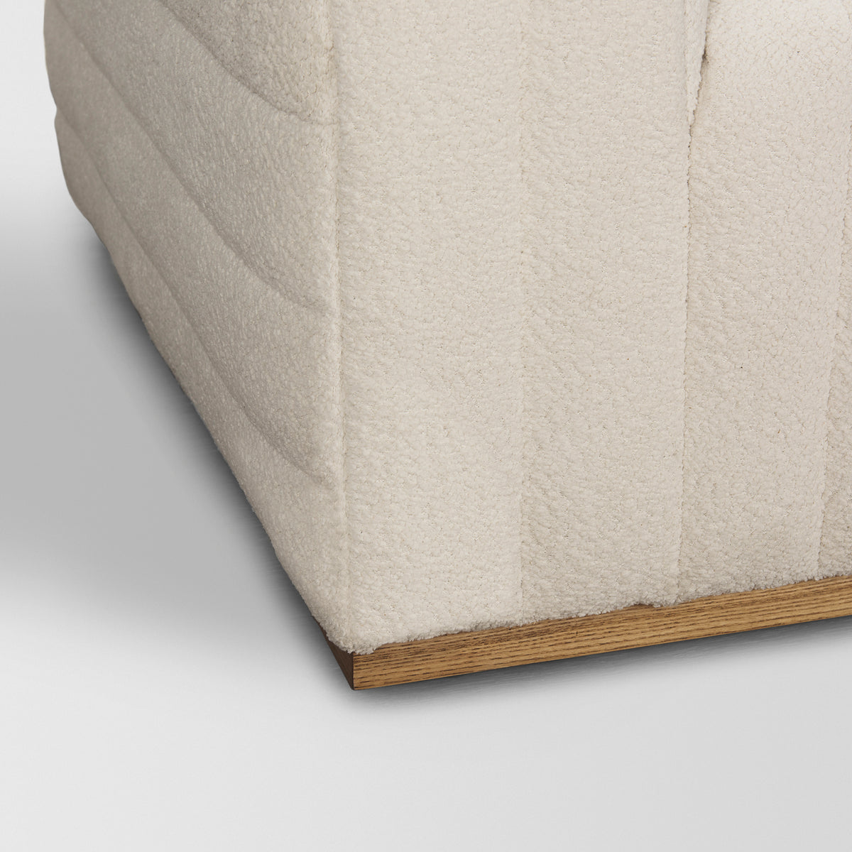 Ricciardo Cream Boucle Upholstered Arm Chair-Chairs-DECOROLALA