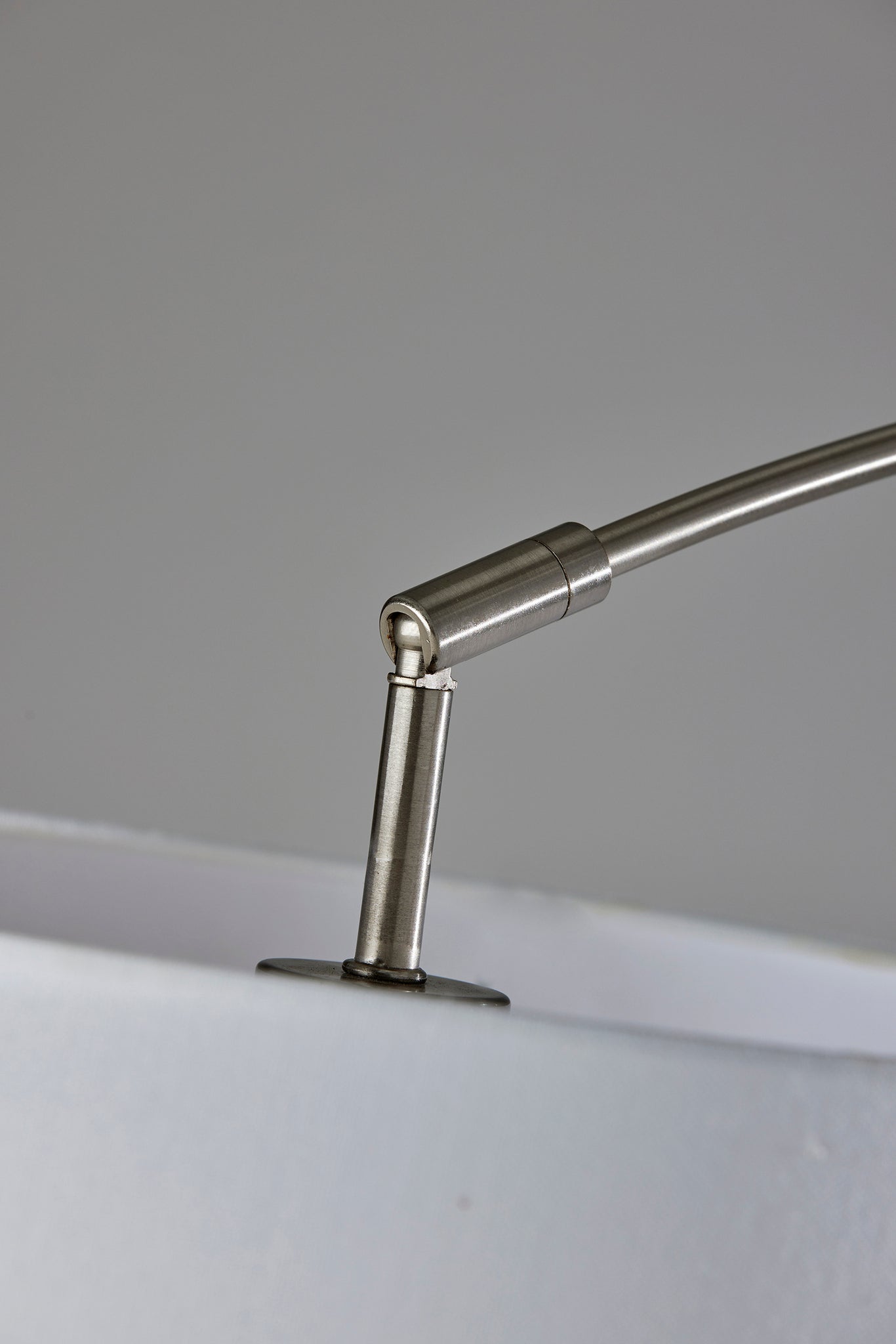 Rigley Arc Lamp - Brushed Steel 71" Marble-Lighting-DECOROLALA
