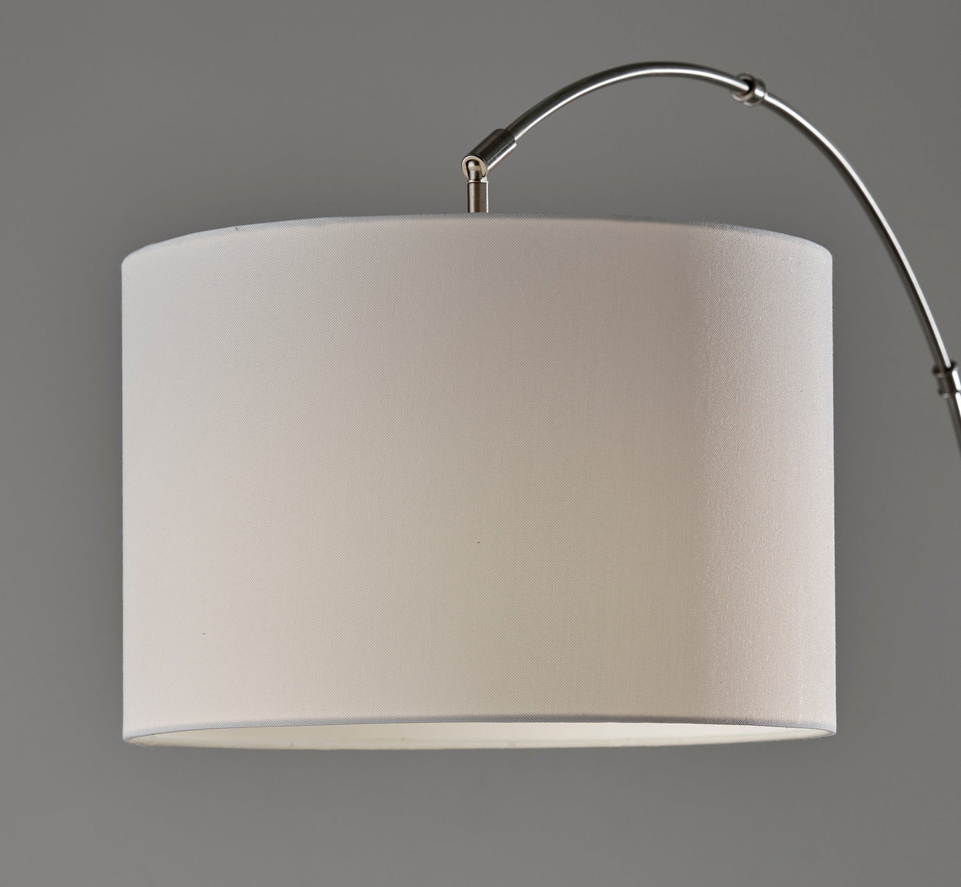 Rigley Arc Lamp - Brushed Steel 71" Marble-Lighting-DECOROLALA