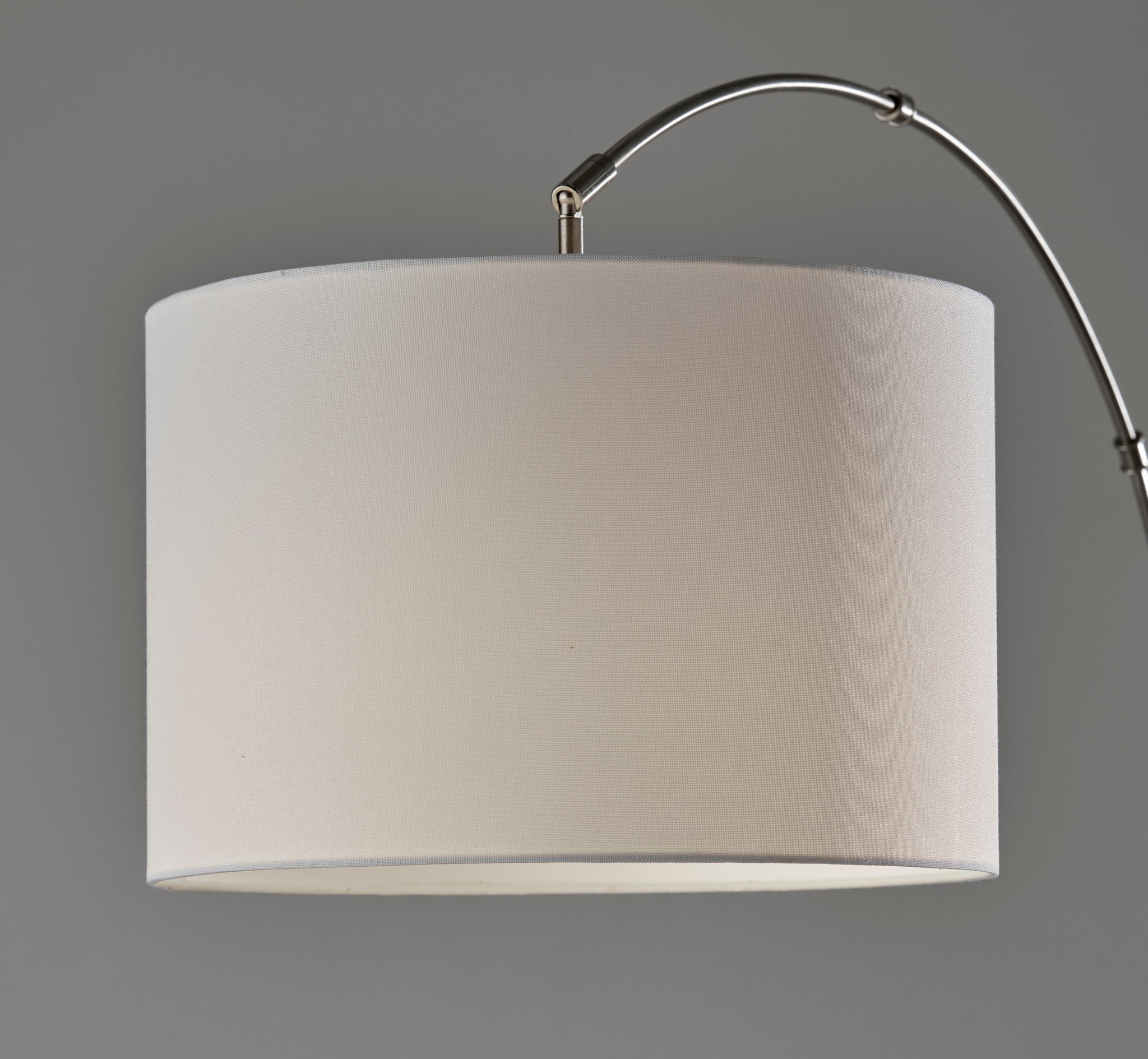 Rigley Arc Lamp - Brushed Steel 71" Marble-Lighting-DECOROLALA