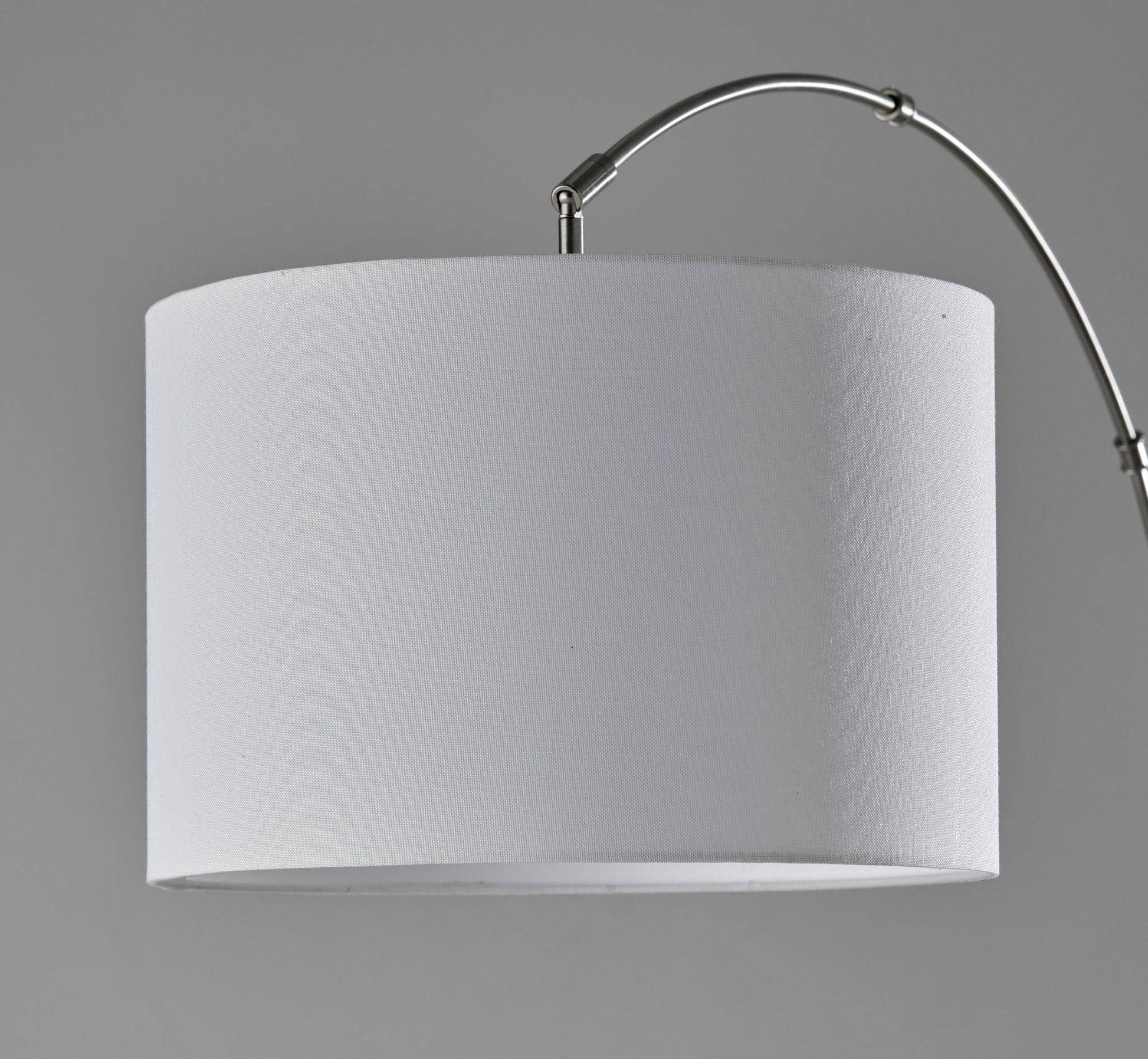 Rigley Arc Lamp - Brushed Steel 71" Marble-Lighting-DECOROLALA