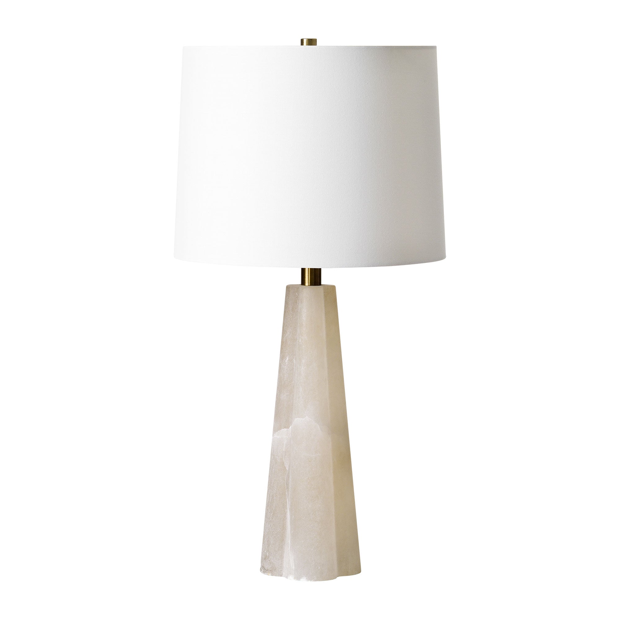 Rima 25.5" Table Lamp, White Shade-Table Lamp-DECOROLALA