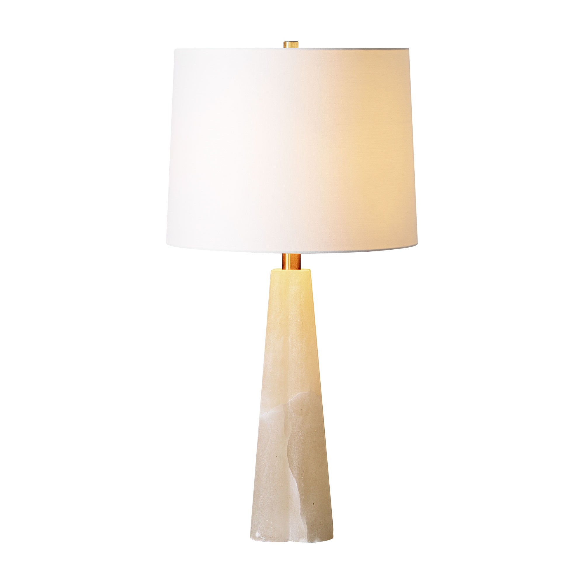 Rima 25.5" Table Lamp, White Shade-Table Lamp-DECOROLALA