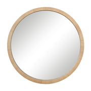 Rita 48" H x 48" W Wall Mirror, Brown-Mirror-DECOROLALA