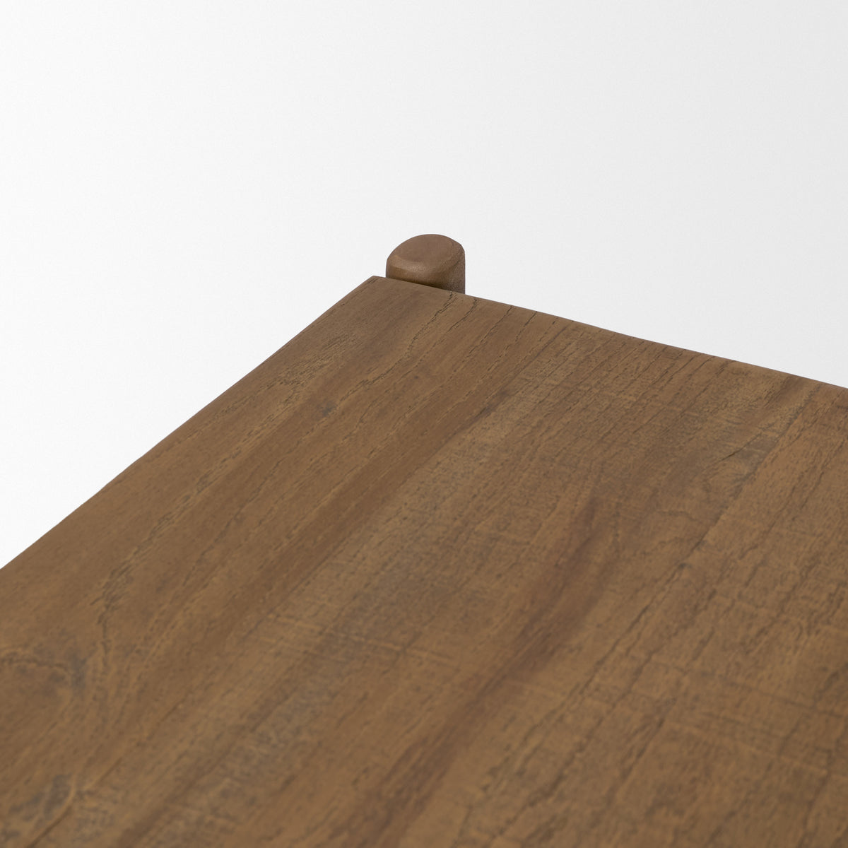 Riven Oak Wood Rectangular Coffee Table-Coffee Tables-DECOROLALA