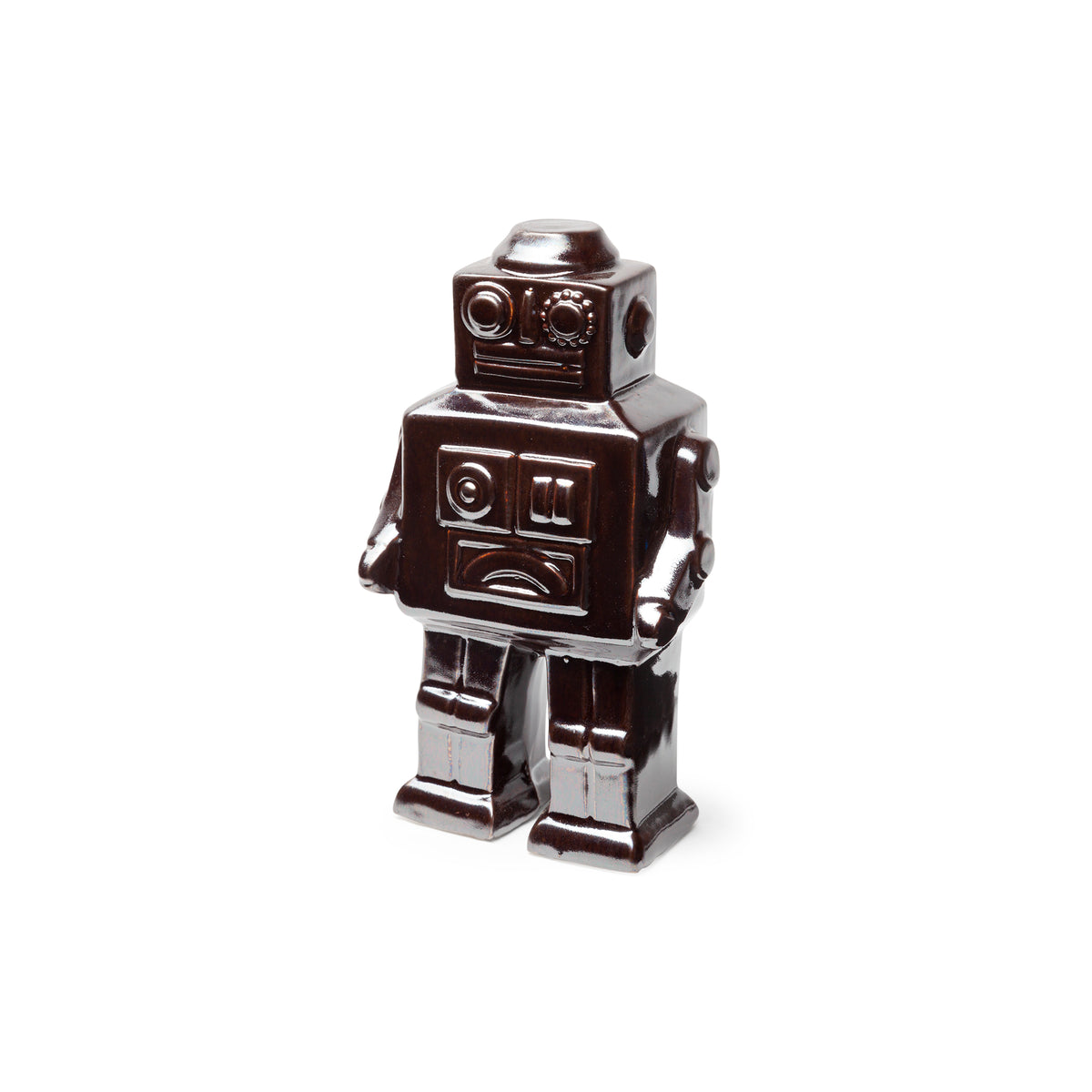 Robby Ceramic Robot Decorative Object - Bronze Polished 4" x 3"-Decorative Objects-DECOROLALA