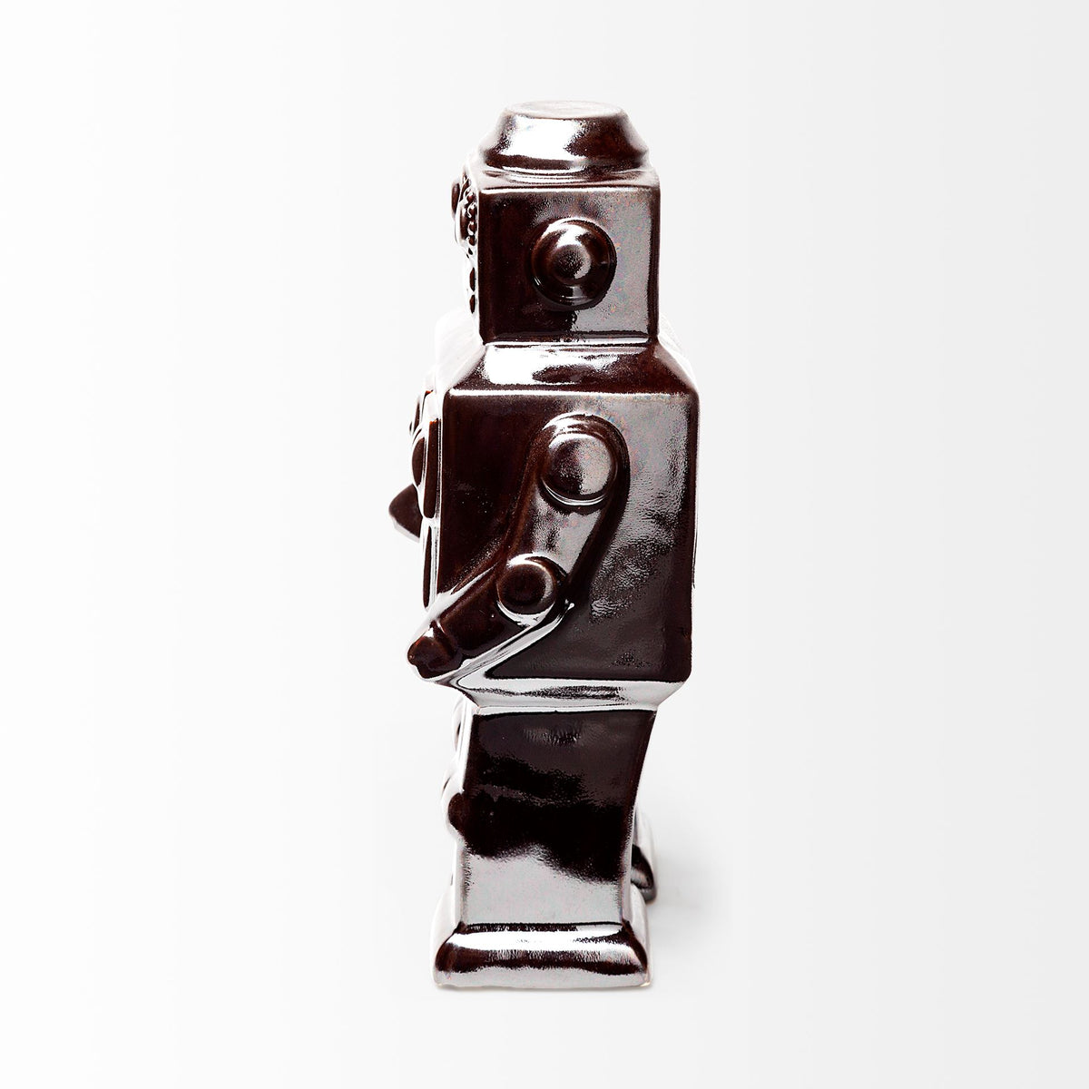 Robby Ceramic Robot Decorative Object - Bronze Polished 4" x 3"-Objects-DECOROLALA