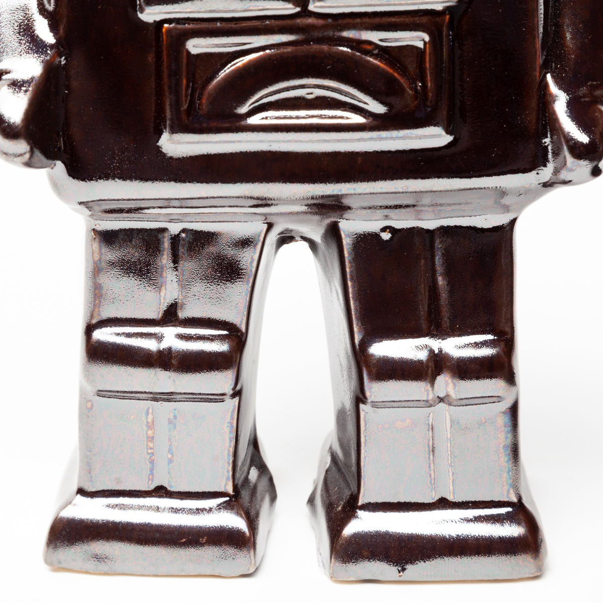 Robby Ceramic Robot Decorative Object - Bronze Polished 4" x 3"-Objects-DECOROLALA