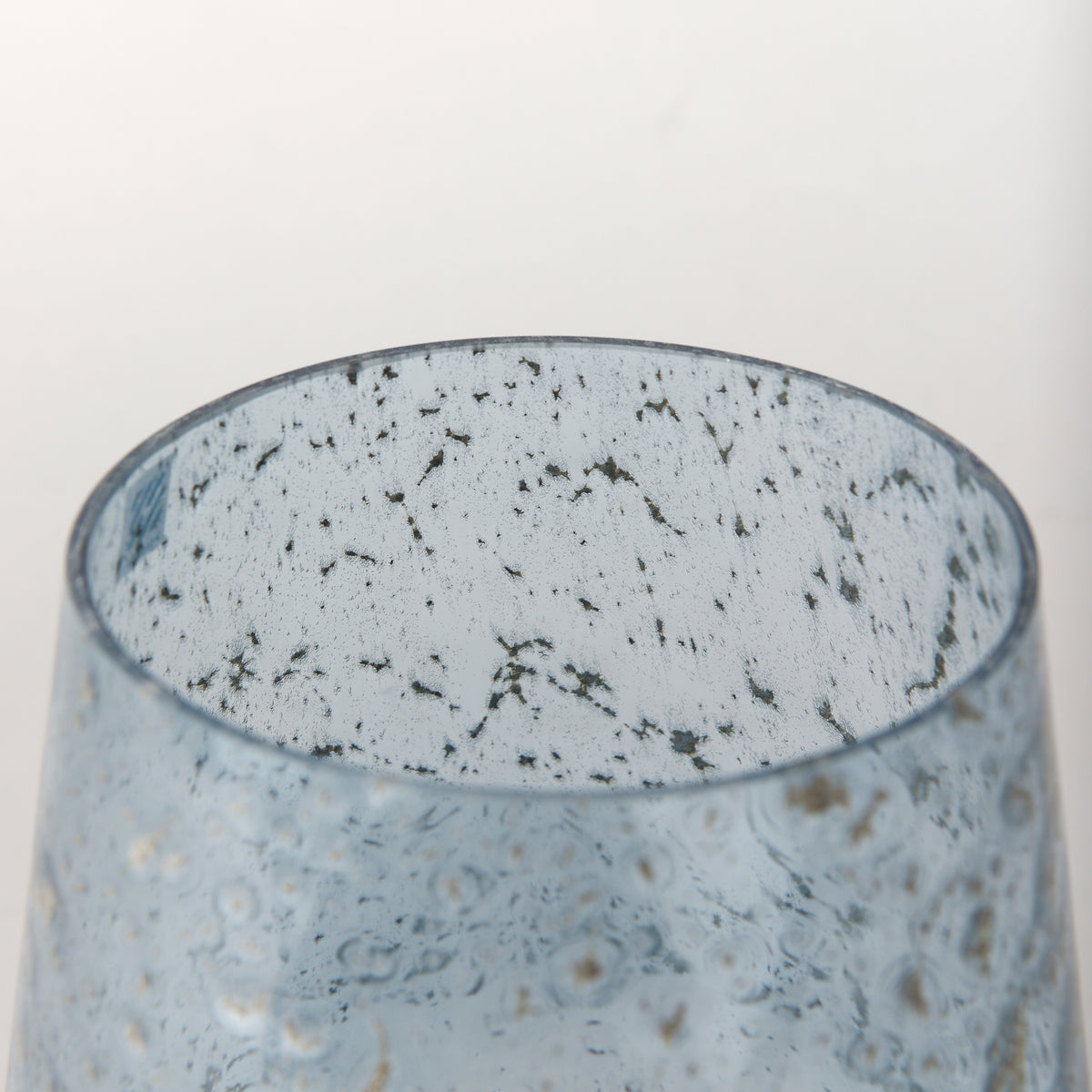 Robyn Tall Blue Glass Vase-Vase-DECOROLALA