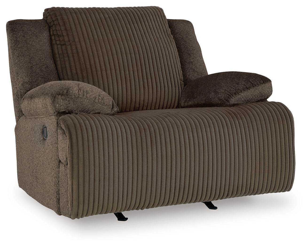 Rocker Recliner - Chocolate Corduroy 50"W-Rocker Chairs-DECOROLALA