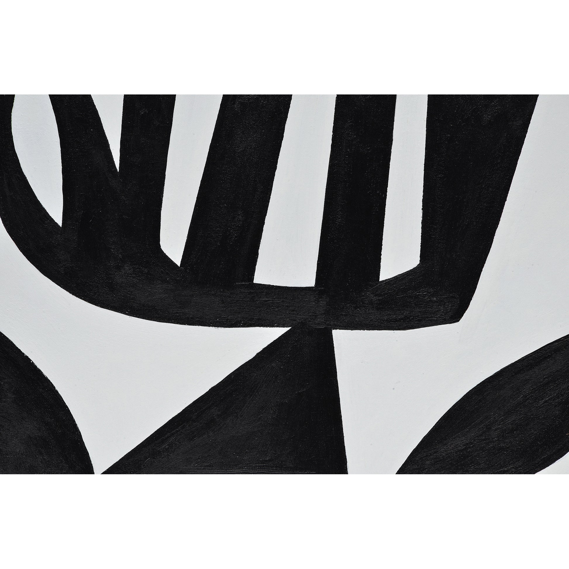 Rockwell 24" Wide Canvas Art, Black-Canvas Art-DECOROLALA