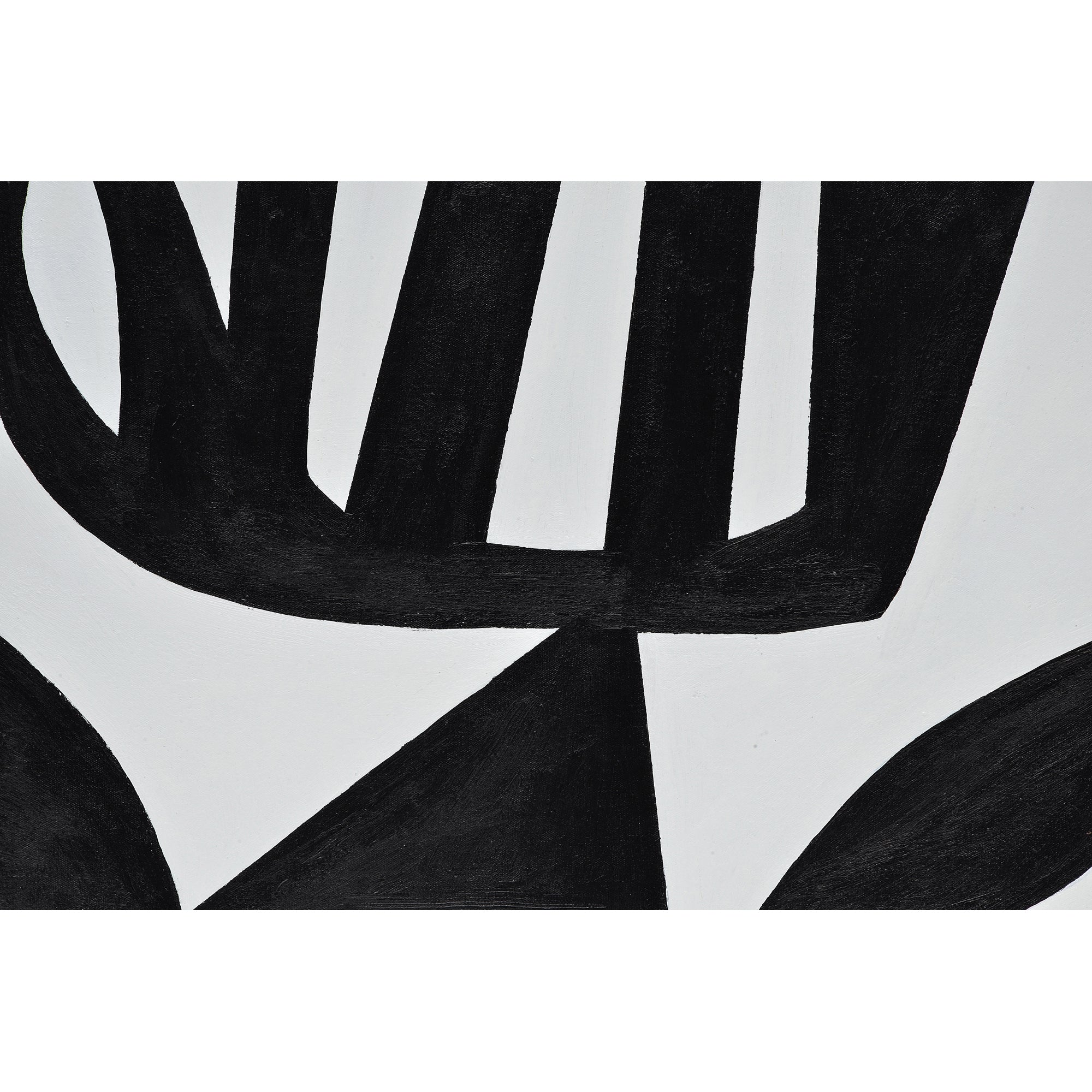 Rockwell 24" Wide Canvas Art, Black-Canvas Art-DECOROLALA