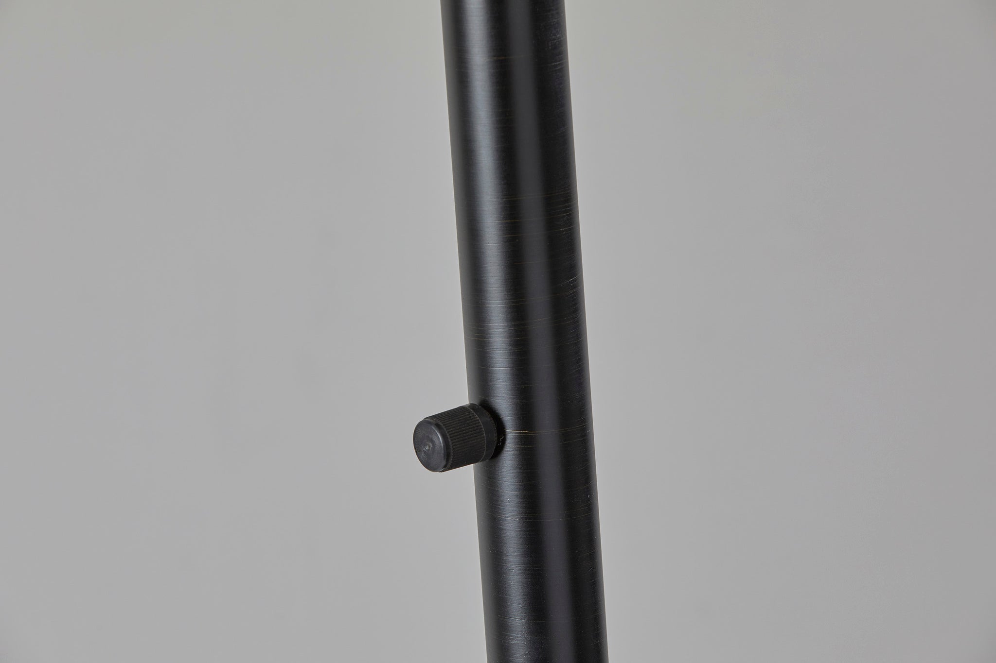 Rockwell Arc Lamp - Black 16" Oatmeal-Lighting-DECOROLALA