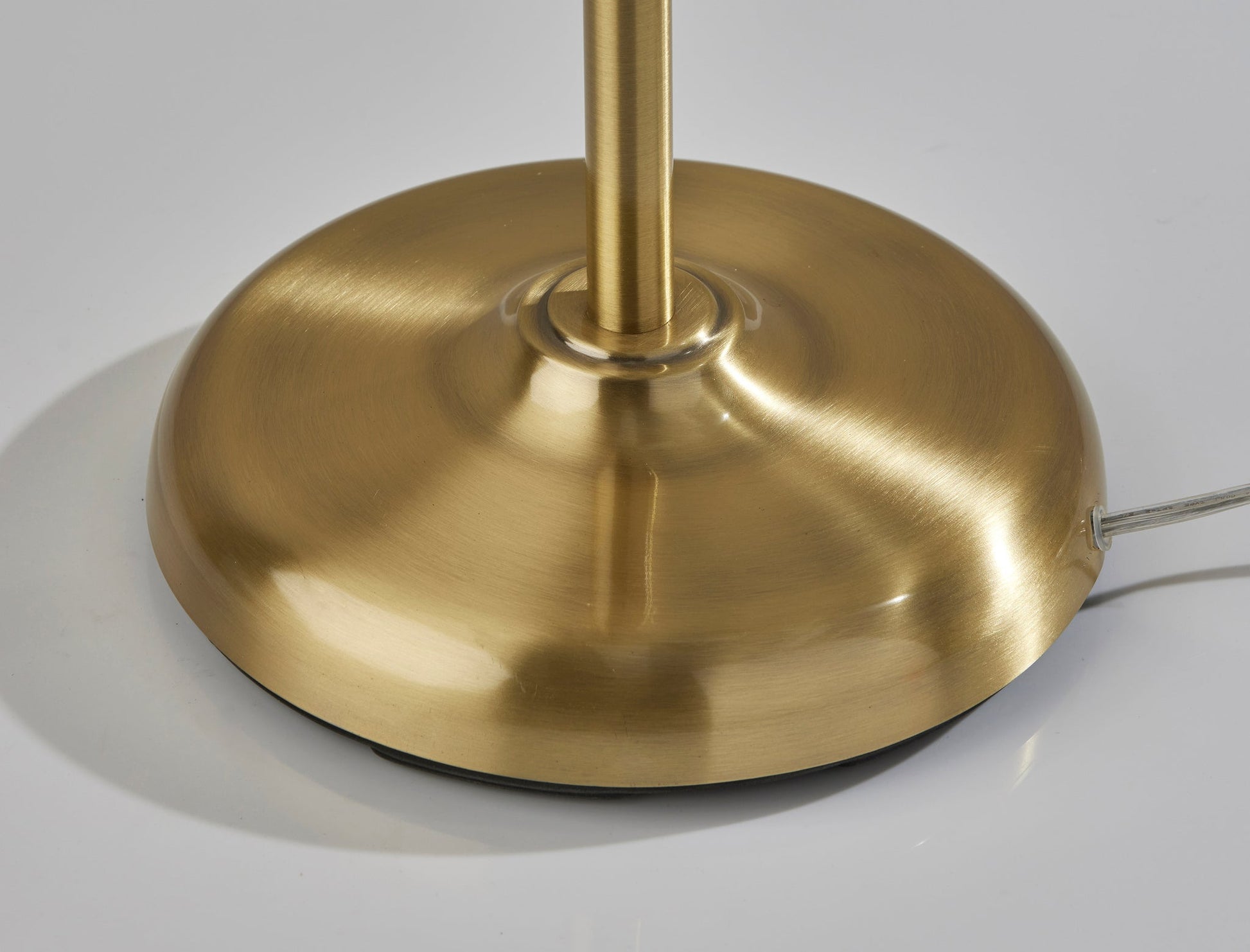 Rodeo Floor Lamp Swing Arm - Brass Cream-Lighting-DECOROLALA