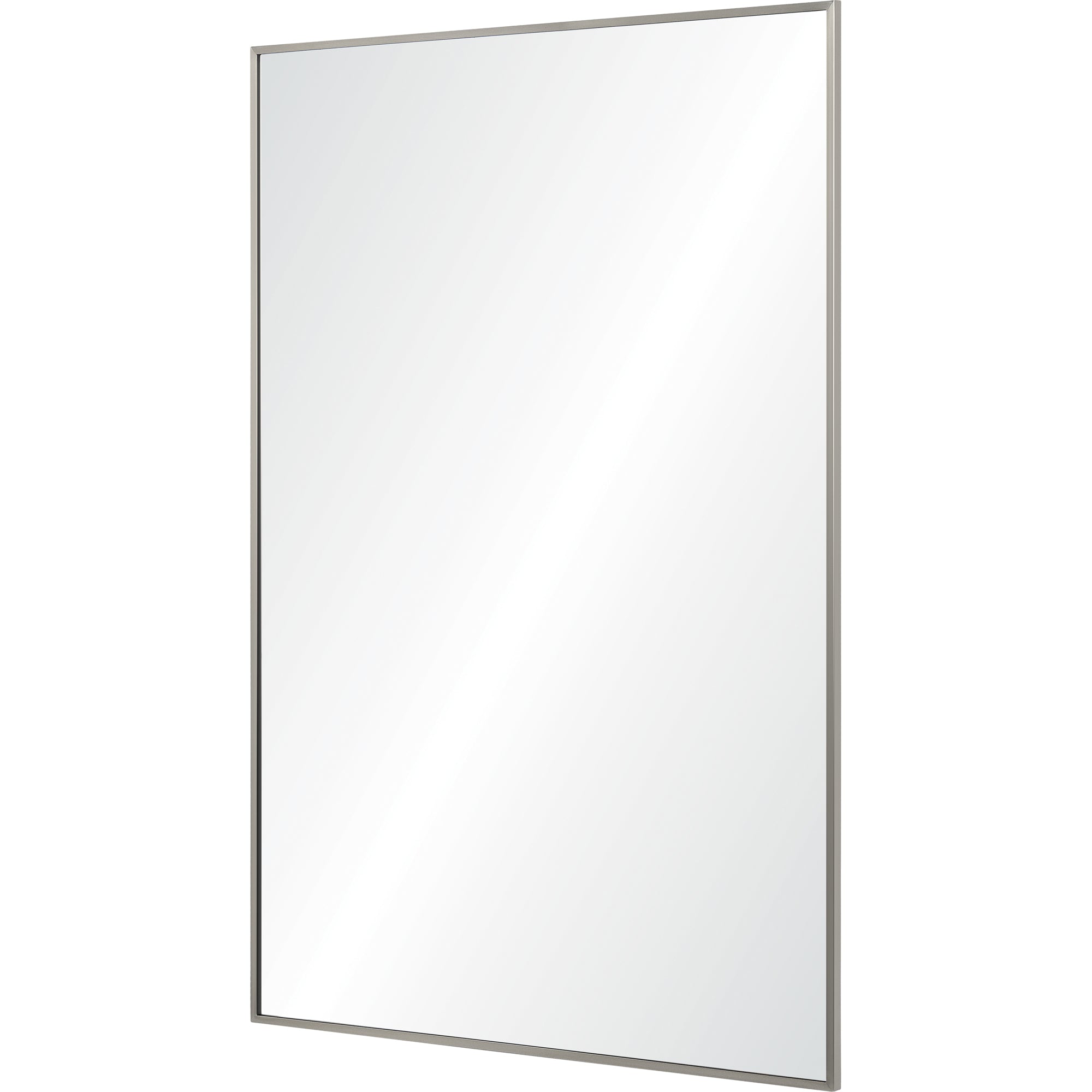 Roderick 35.5" Tall Rectangle Wall Mirror, Grey-Mirror-DECOROLALA