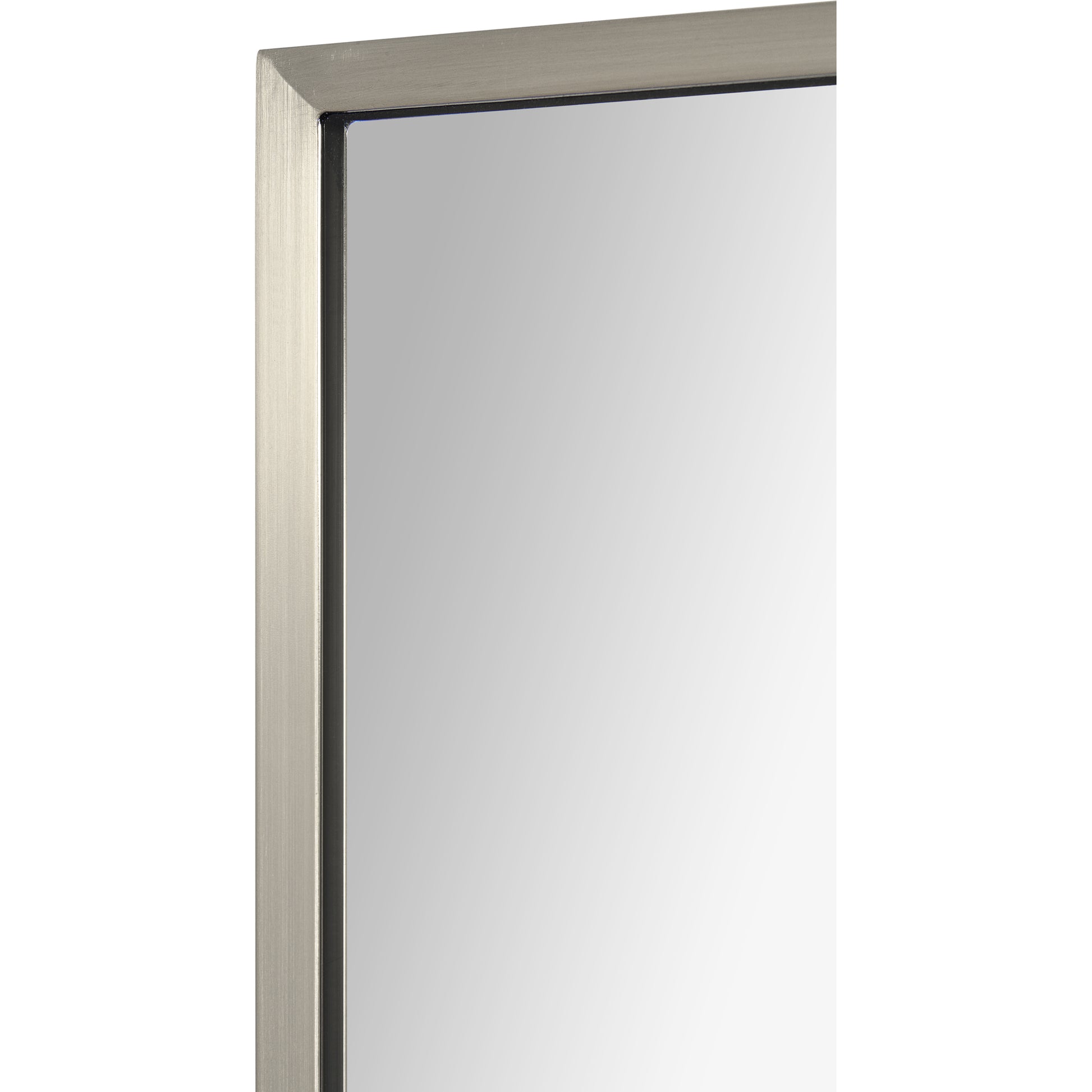 Roderick 35.5" Tall Rectangle Wall Mirror, Grey-Mirror-DECOROLALA