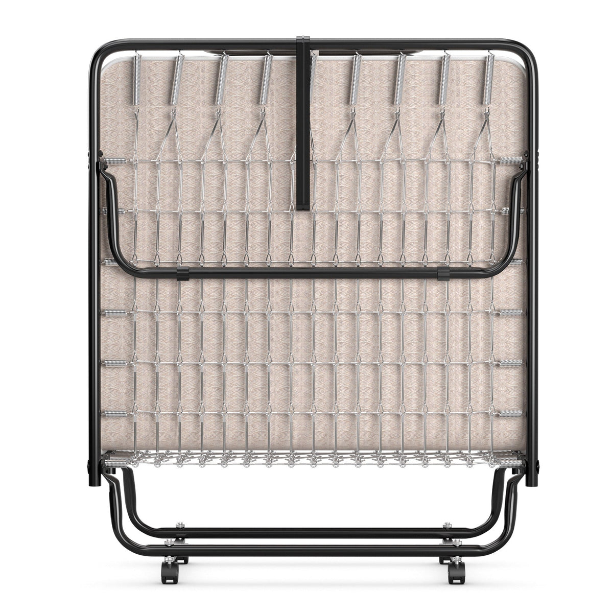 Rollaway Guest Bed with Sturdy Steel Frame and Memory Foam Mattress Made in Italy-Folding Beds-DECOROLALA