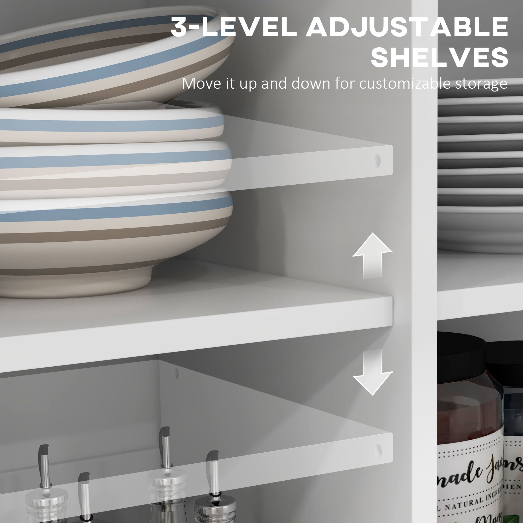Rolling Kitchen Island with Drop Leaf Rubberwood Top - White-DECOROLALA