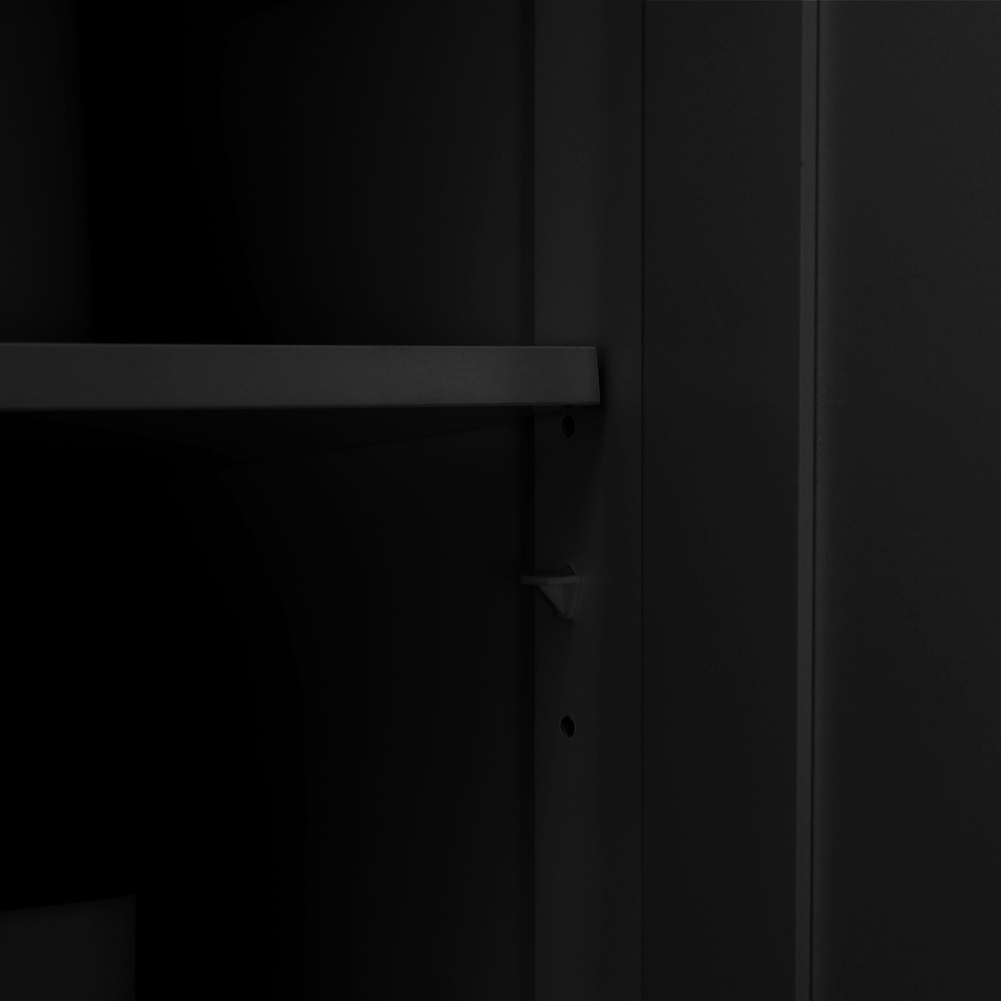 Rolling Kitchen Island with Drop Leaf Storage - Black-DECOROLALA
