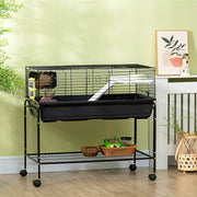 Rolling Small Animal Cage - 39" Deluxe Pet Habitat with Stand-Small Animals-DECOROLALA