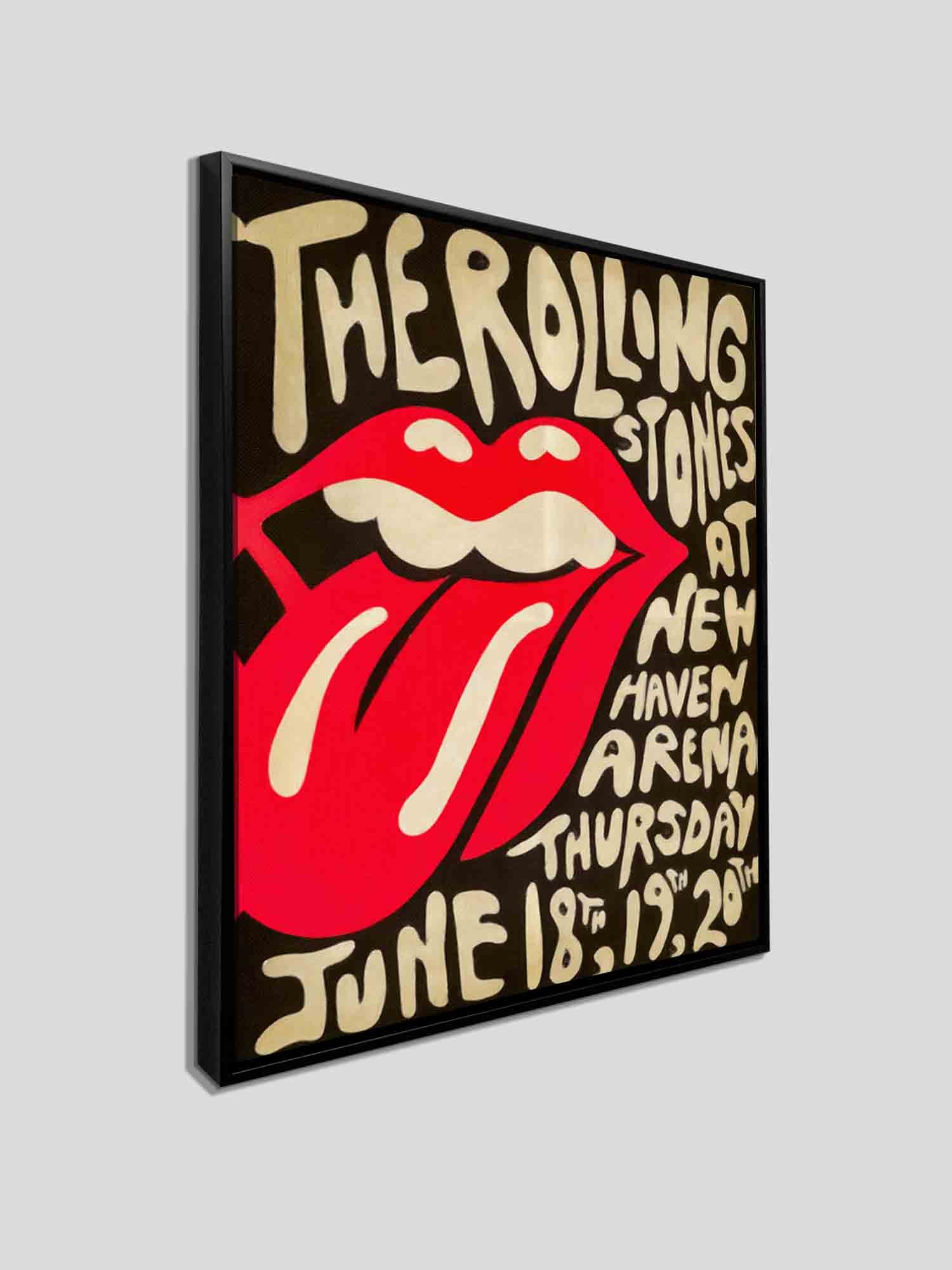 Rolling Stones New Haven 1975 Canvas Poster-Wall Art-DECOROLALA