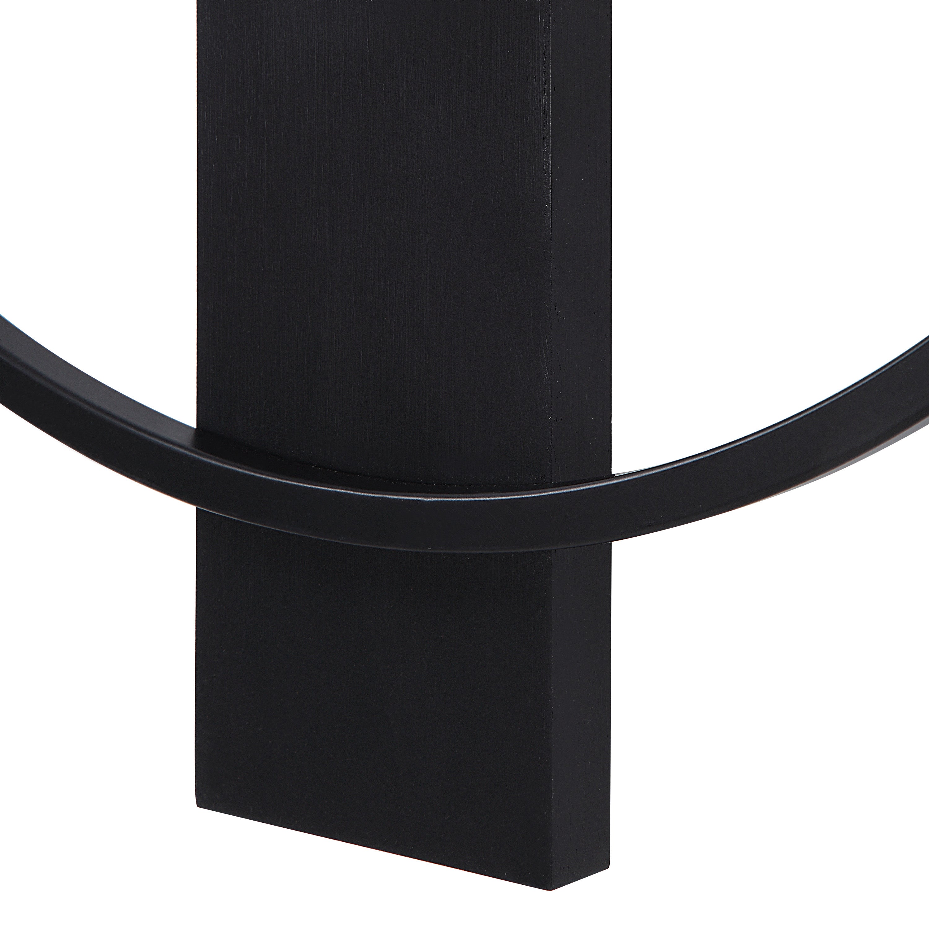 Romane Indoor Iron Wall Clock, Matte Black-Wall Clock-DECOROLALA