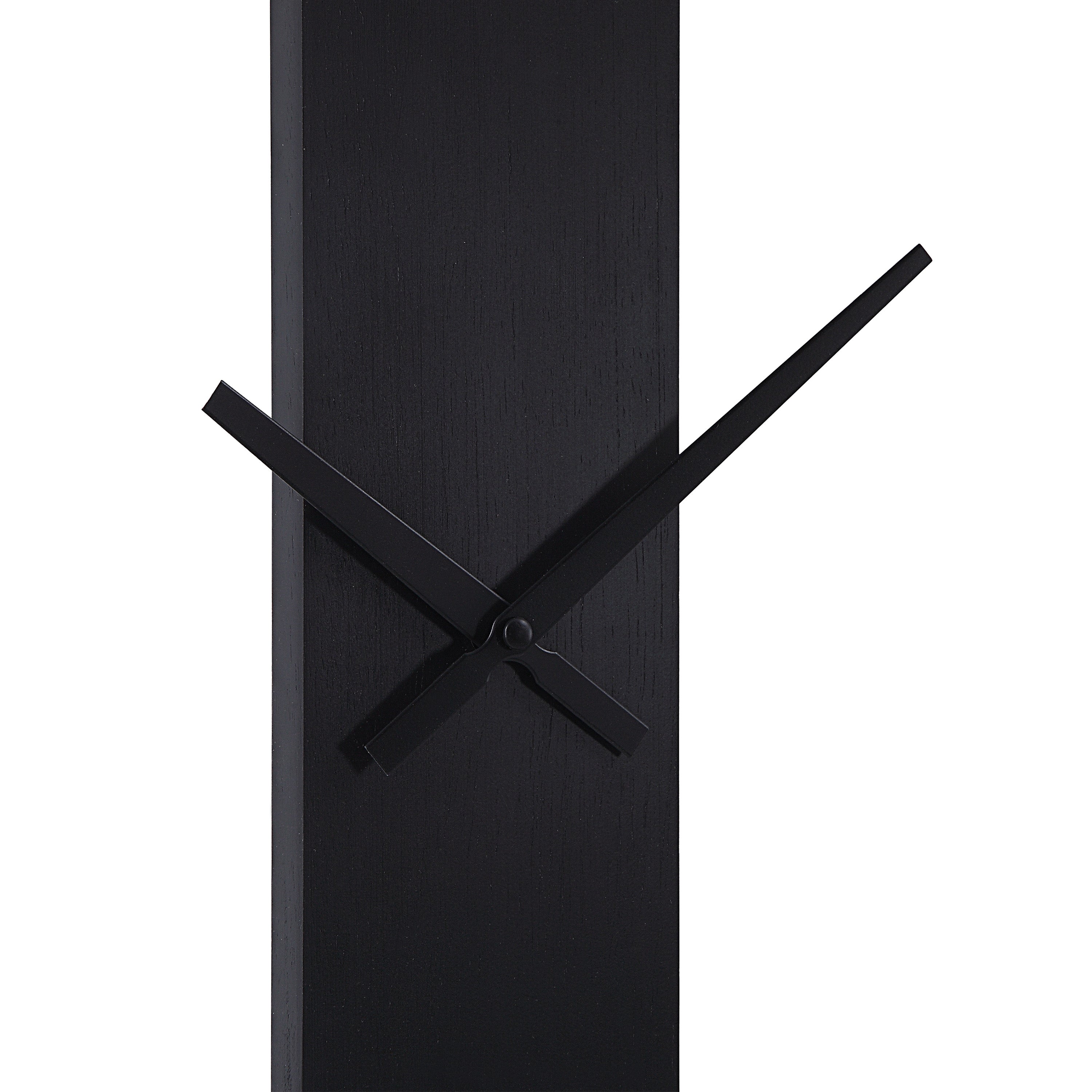 Romane Indoor Iron Wall Clock, Matte Black-Wall Clock-DECOROLALA