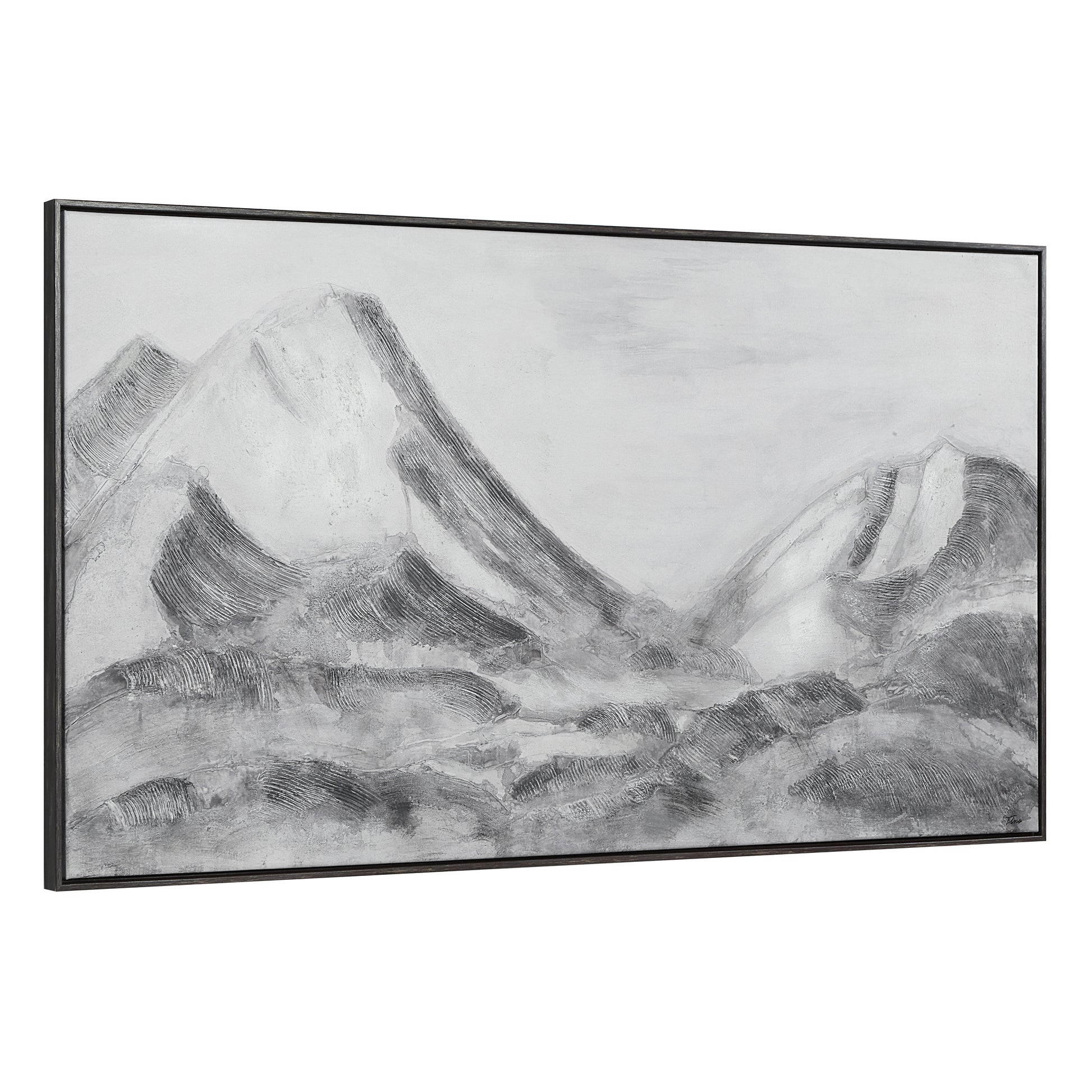 Romi 30" H x 55" W Canvas Art, Grey-Canvas Art-DECOROLALA