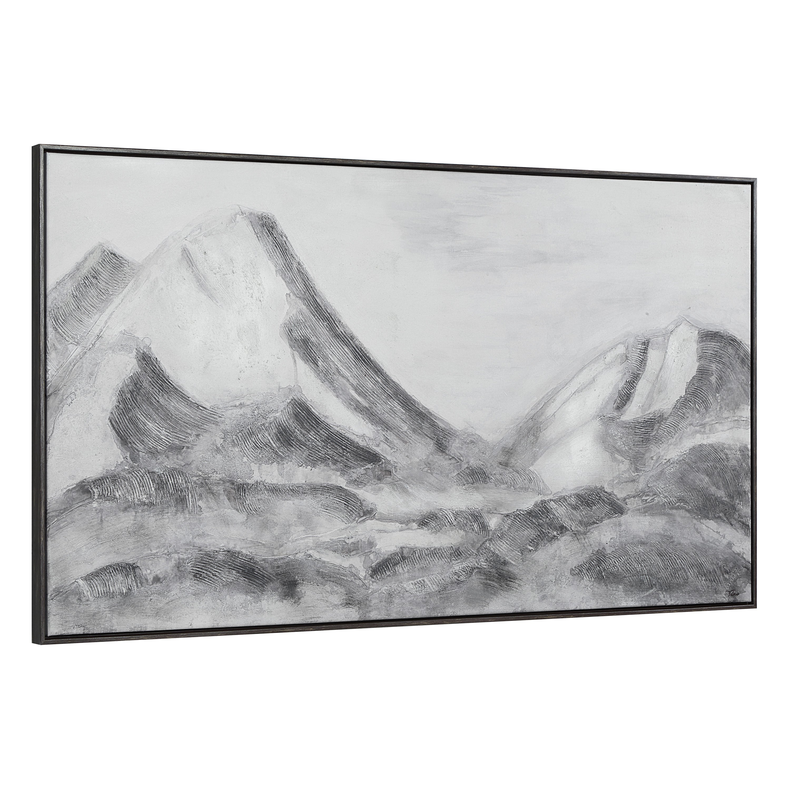 Romi 30" H x 55" W Canvas Art, Grey-Canvas Art-DECOROLALA
