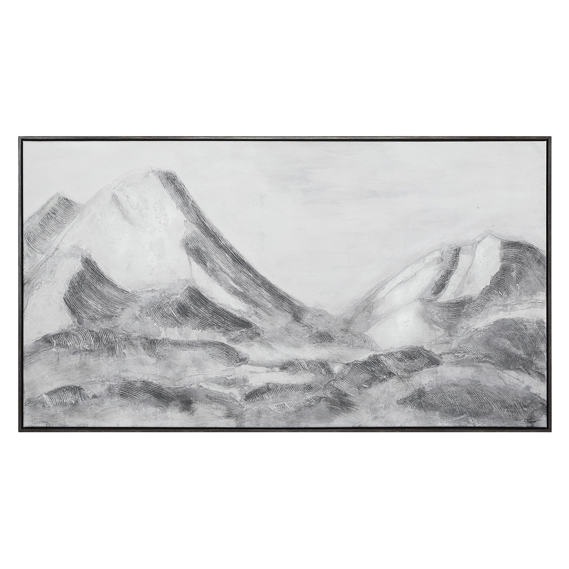 Romi 30" H x 55" W Canvas Art, Grey-Canvas Art-DECOROLALA