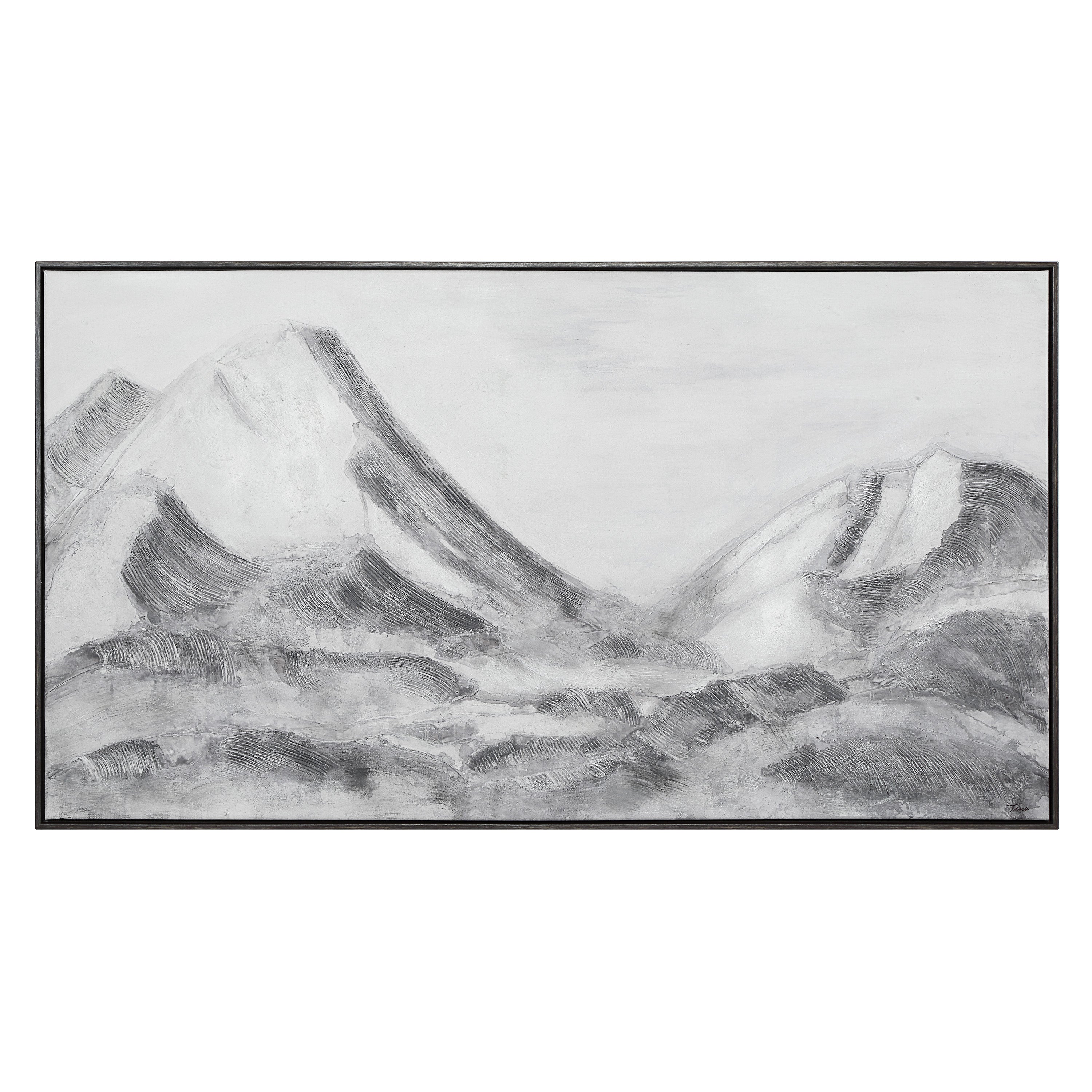 Romi 30" H x 55" W Canvas Art, Grey-Canvas Art-DECOROLALA