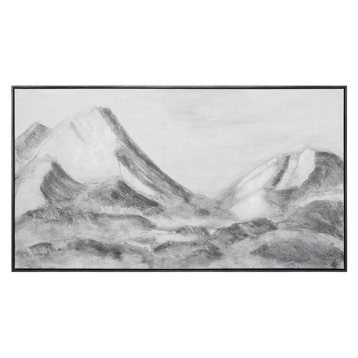 Romi 30" H x 55" W Canvas Art, Grey-Canvas Prints-DECOROLALA