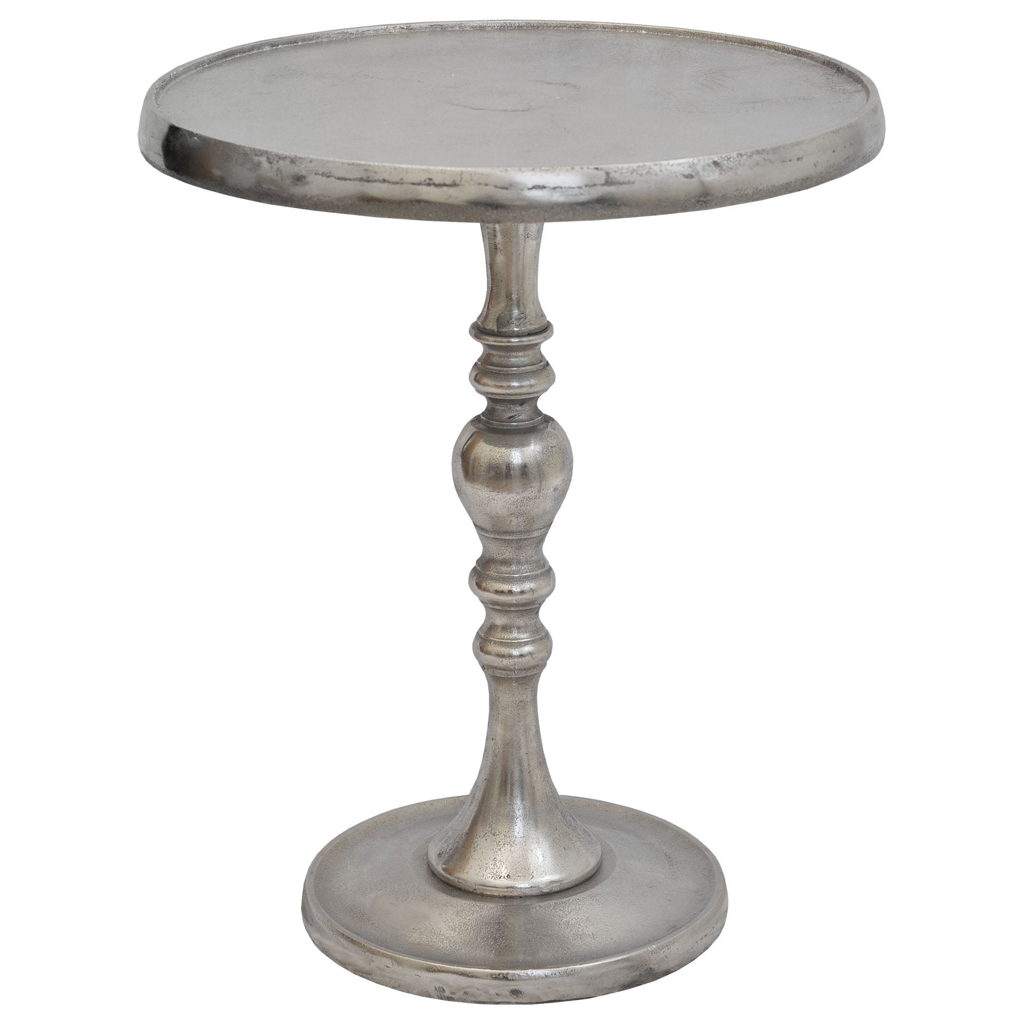 Romina Indoor Aluminum Table, Nickel-Table-DECOROLALA