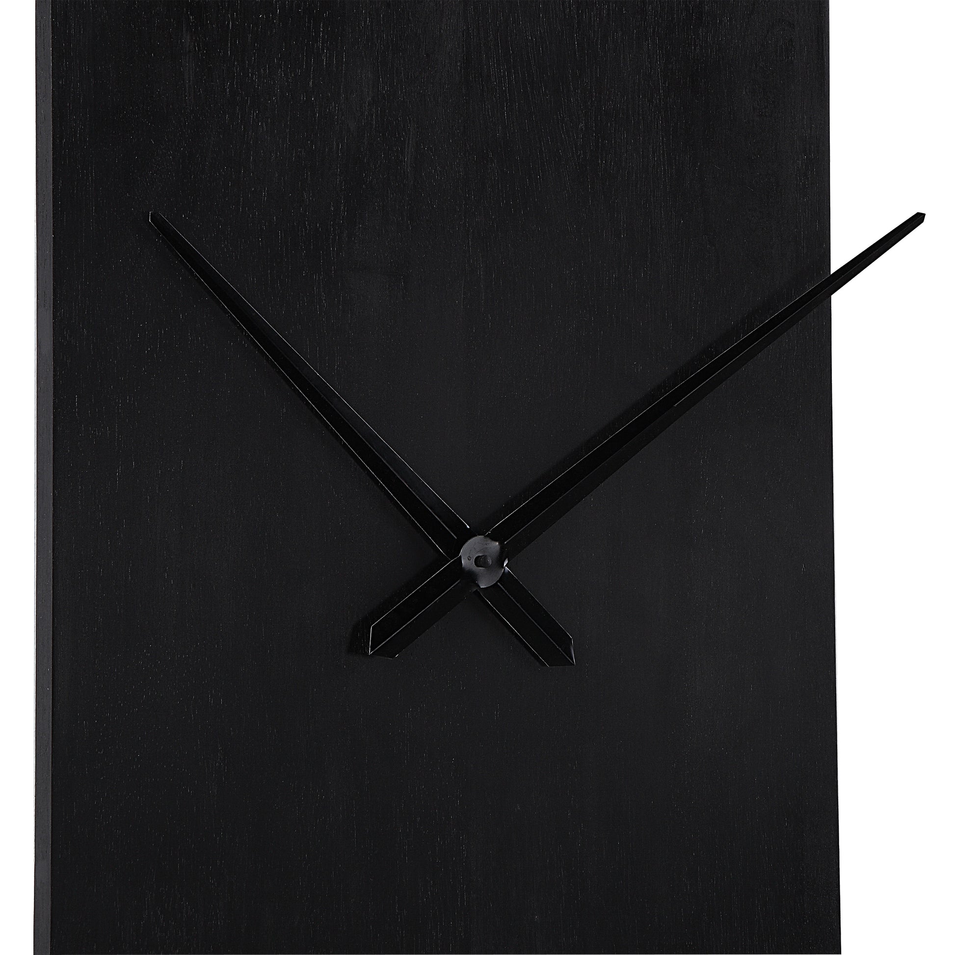 Romy Indoor Iron Wall Clock, Matte Black-Wall Clock-DECOROLALA