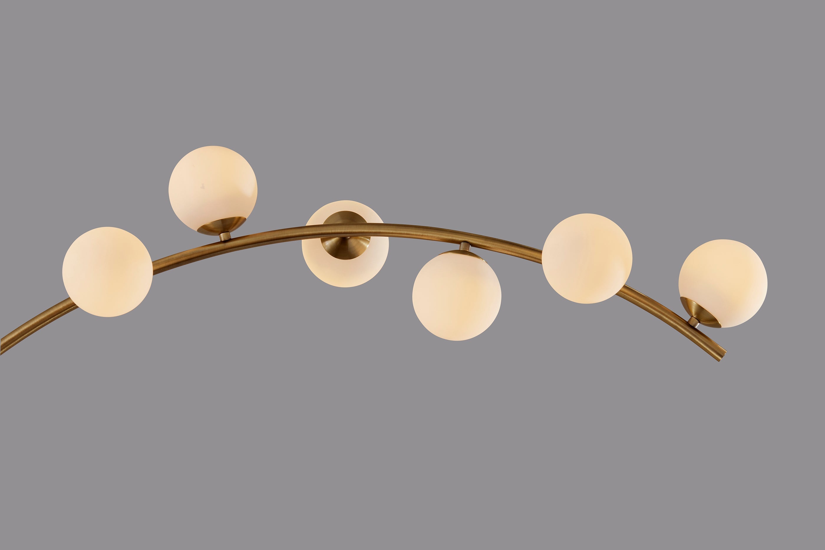 Ronan LED Arc Lamp - 78" Smart Switch Brass-Lighting-DECOROLALA