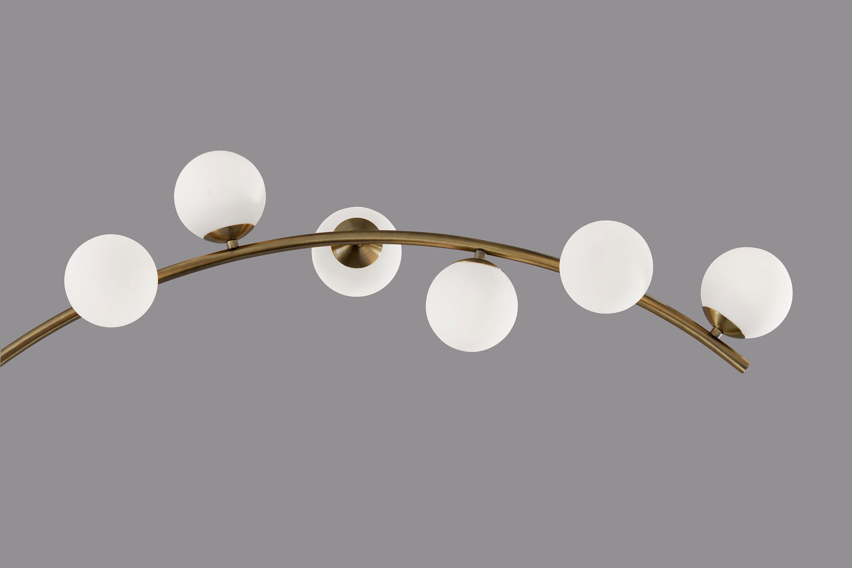 Ronan LED Arc Lamp - 78" Smart Switch Brass-Lighting-DECOROLALA