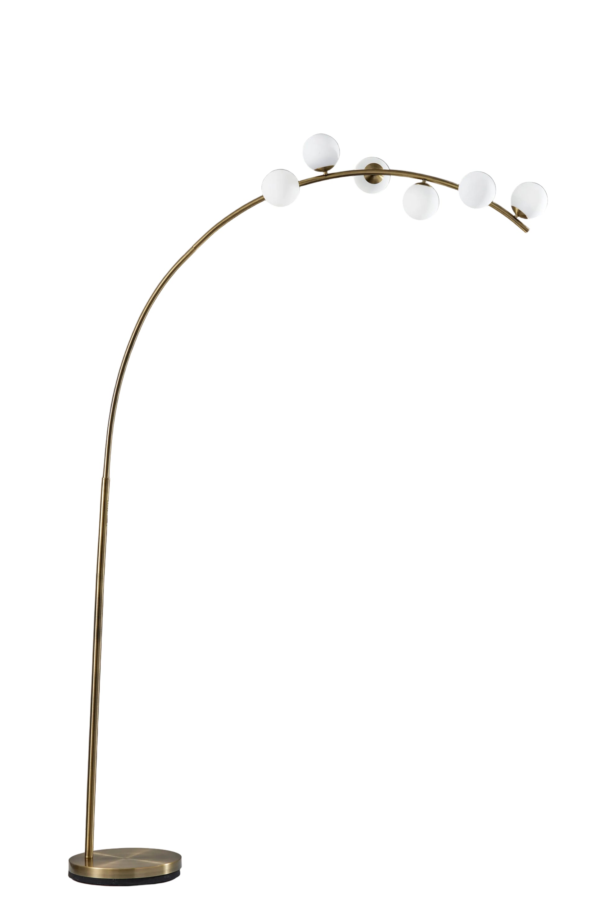 Ronan LED Arc Lamp - 78" Smart Switch Brass-Lighting-DECOROLALA