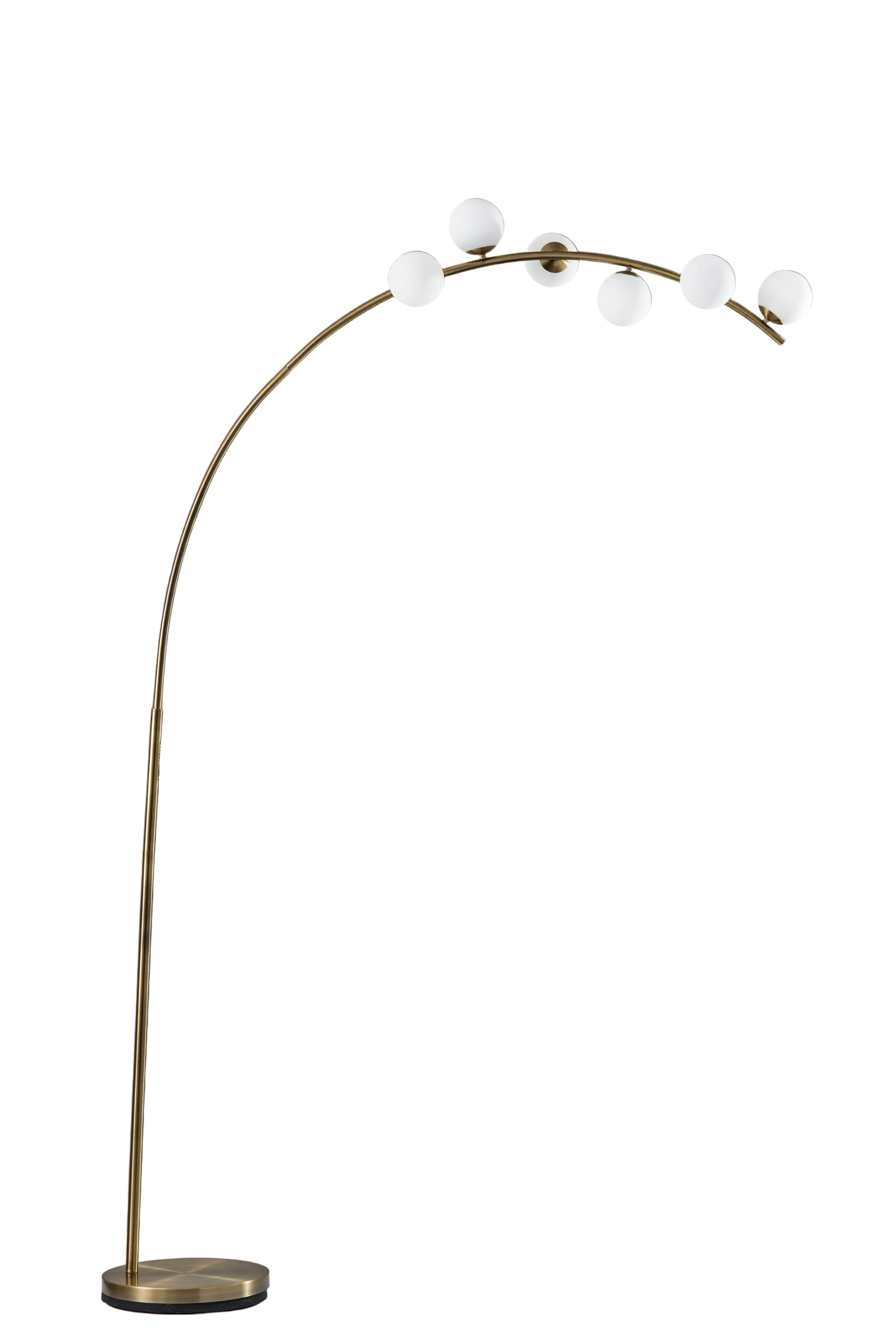 Ronan LED Arc Lamp - 78" Smart Switch Brass-Lighting-DECOROLALA