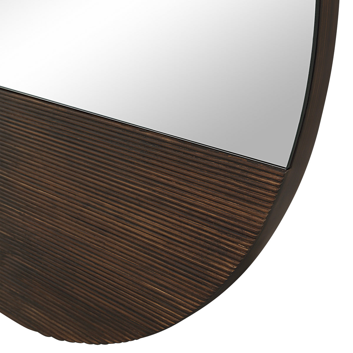 Ronda 47.25" H x 47.25" W Wall Mirror, Brown-Mirrors-DECOROLALA